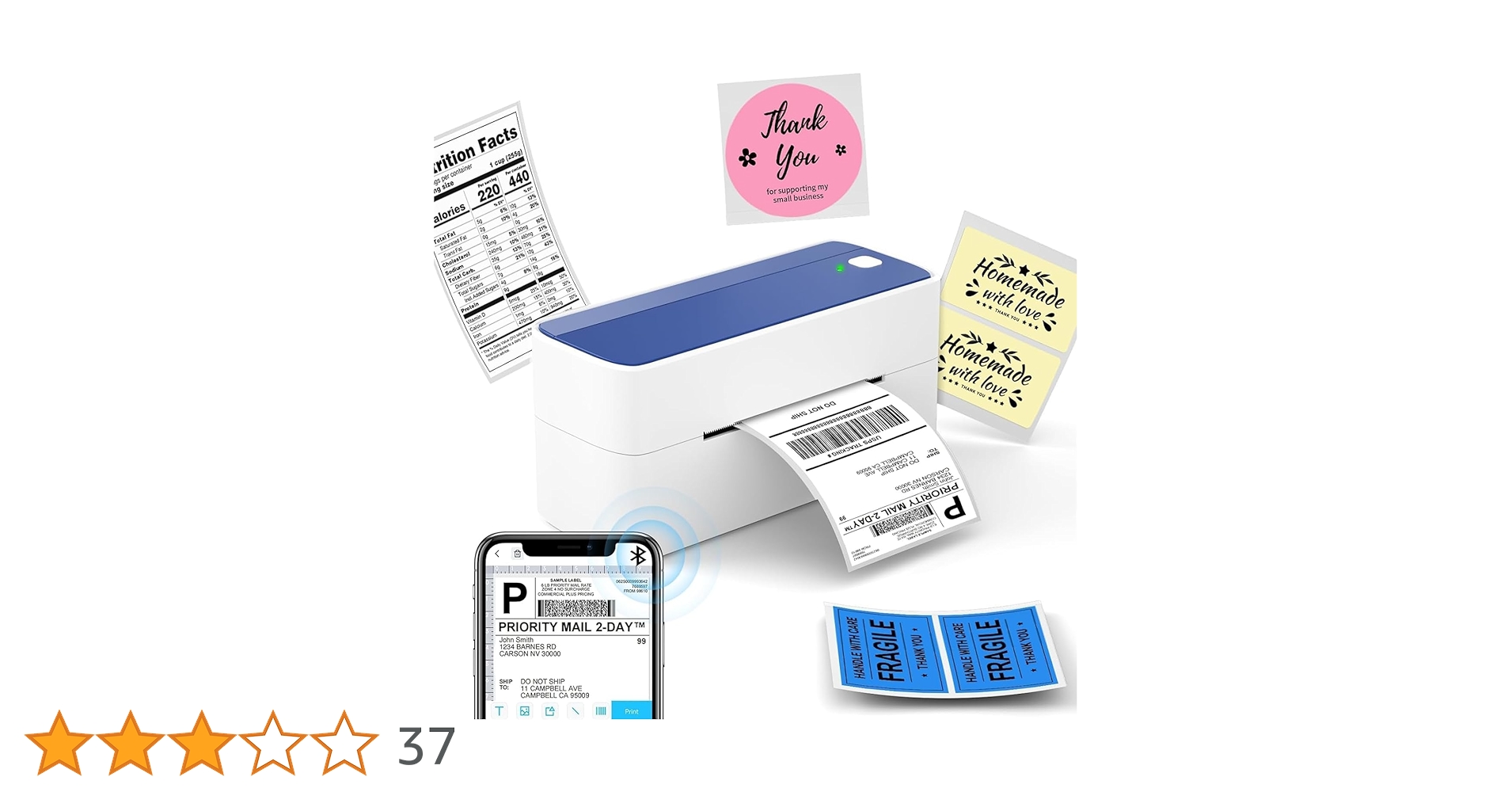 Amazon.co.jp: Itari 241BT 感熱ラベルプリンター 日本郵便