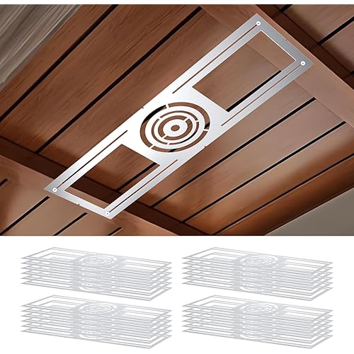 24 Pack New Construction Mounting Plate for 3/4/6 inch LED Downlight,Slim Steel LED Recessed Galvanized Steel Recessed LED Light Plate