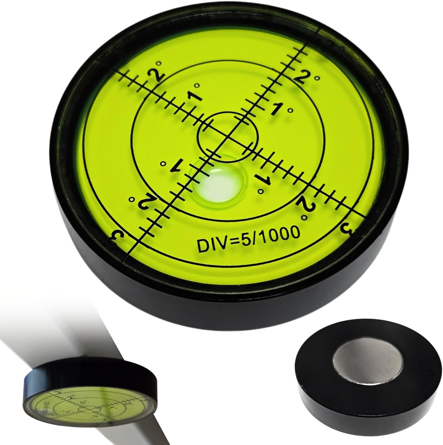 Nivel de Burbuja Circular Magnético Profesional Fotoconic, Precisión Alta