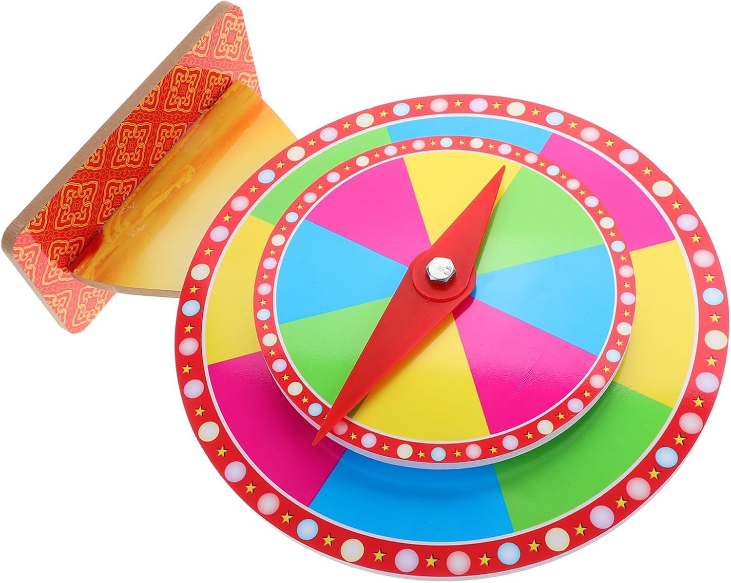 Dual-Layer Lucky Draw Prize Wheel 30+20cm Tabletop Raffle Game Turntable for Party and Board Game Supplies