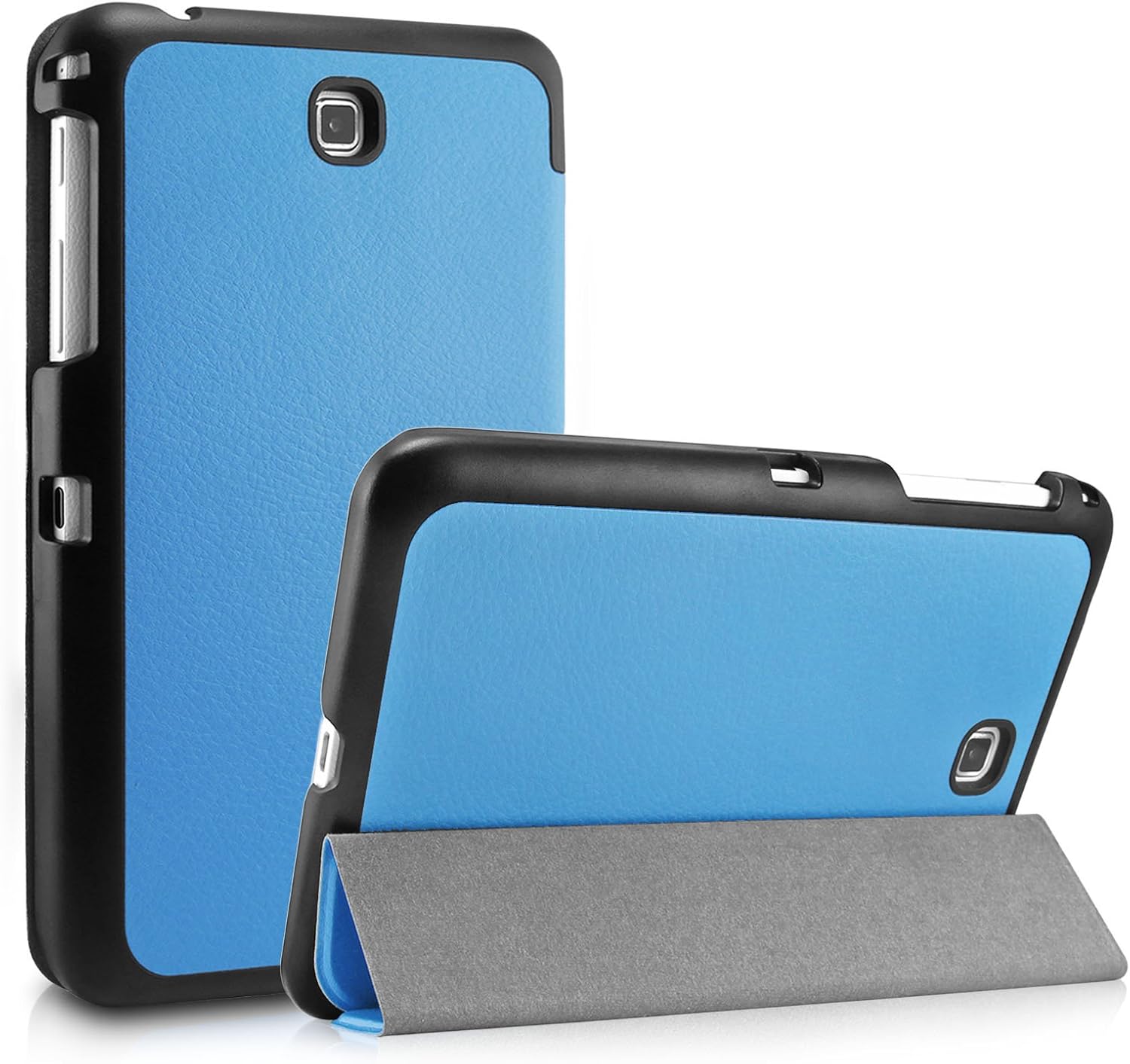 Infiland Samsung Galaxy Tab 4 7 inch Shell case, Ultra Slim Tri-Fold Case Cover for Samsung Galaxy Tab 4 7.0 / Galaxy Tab 4 Nook 7-Inch Tablet (Galaxy Tab 4 7.0 Slim Shell, Blue)