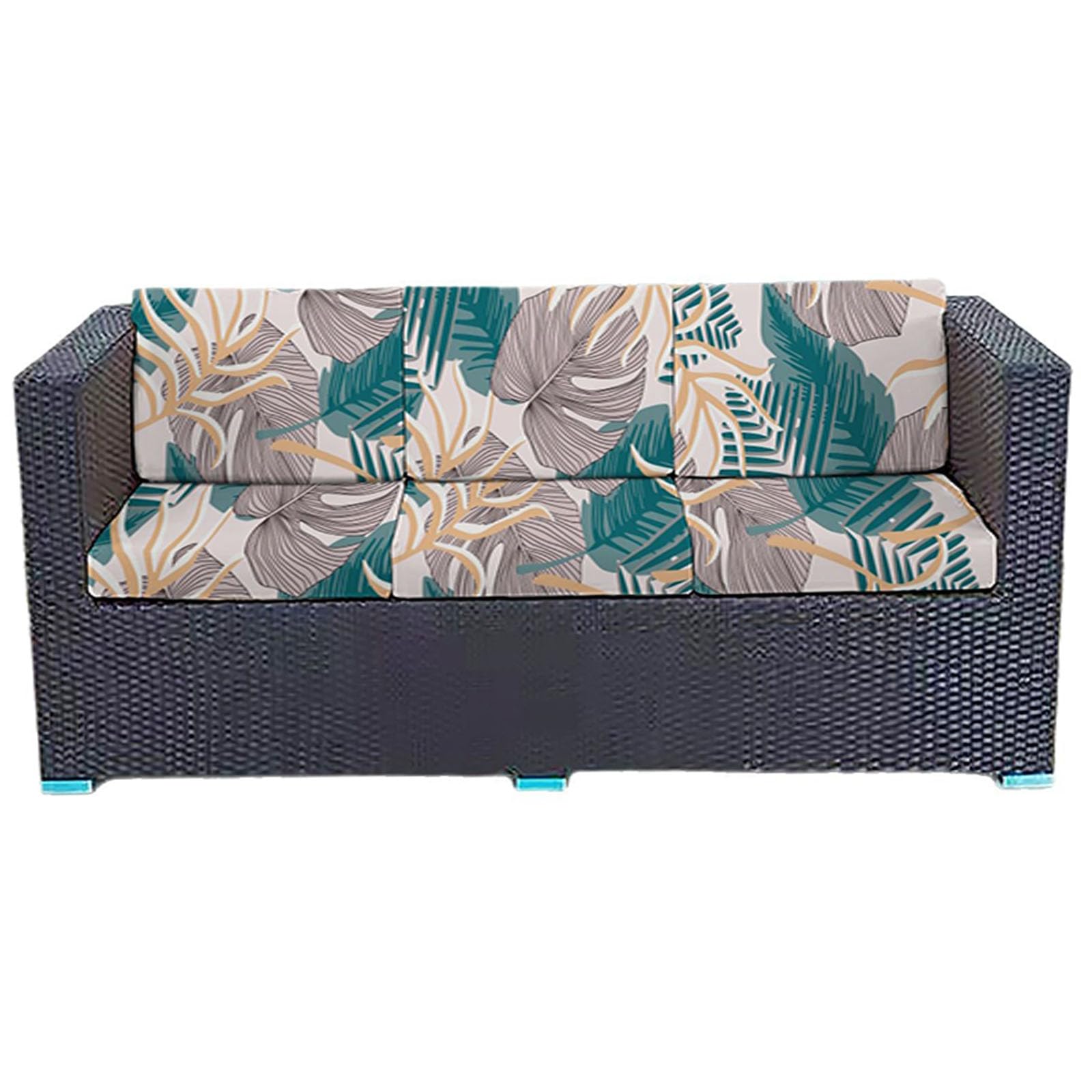 Patio Cushion Covers Stretch Outdoor Couch Cover Replacement Cushions for Outdoor Furniture Patio Furniture Covers for Pets Sofa Cover Washable 4 6 8Pcs (Cover Only)