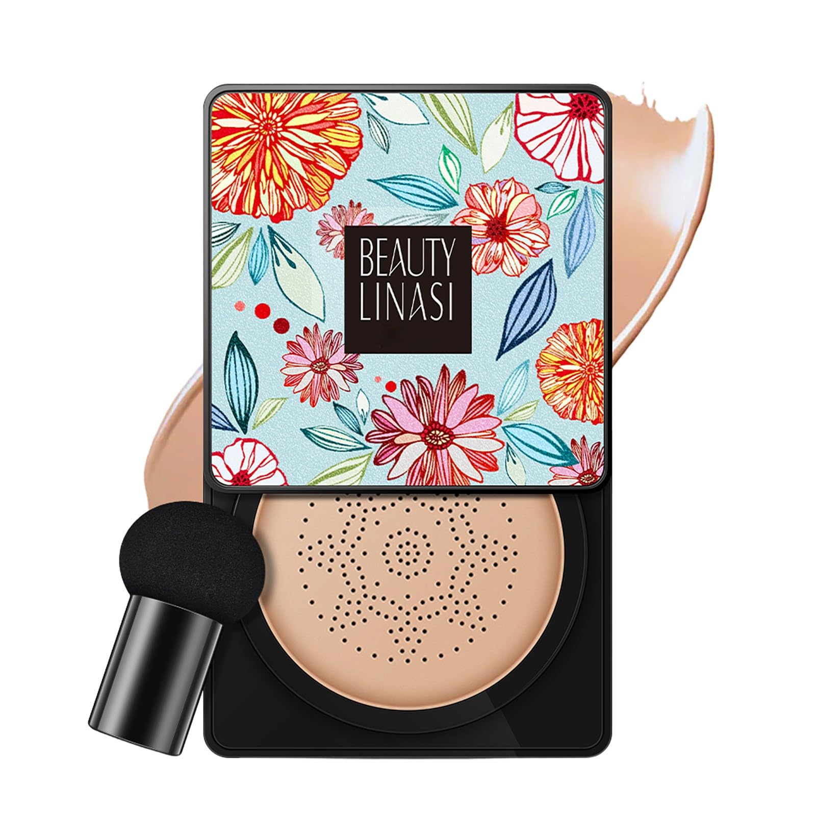 Wonderninelife Beauty Cream – Pilzkopf-Luftkissen-CC-Creme Mit Make-up Schwamm
