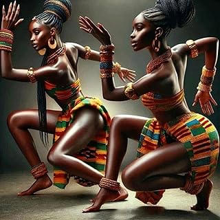 Diamond Art Kits for Adults African Tribal Women, DIY 5D Diamond Painting Kit for Beginners, Full Round Drill Gem Art Dots for Adults, Diamond Dots Paintings Crafts Home Wall Decor 14X14 Inch
