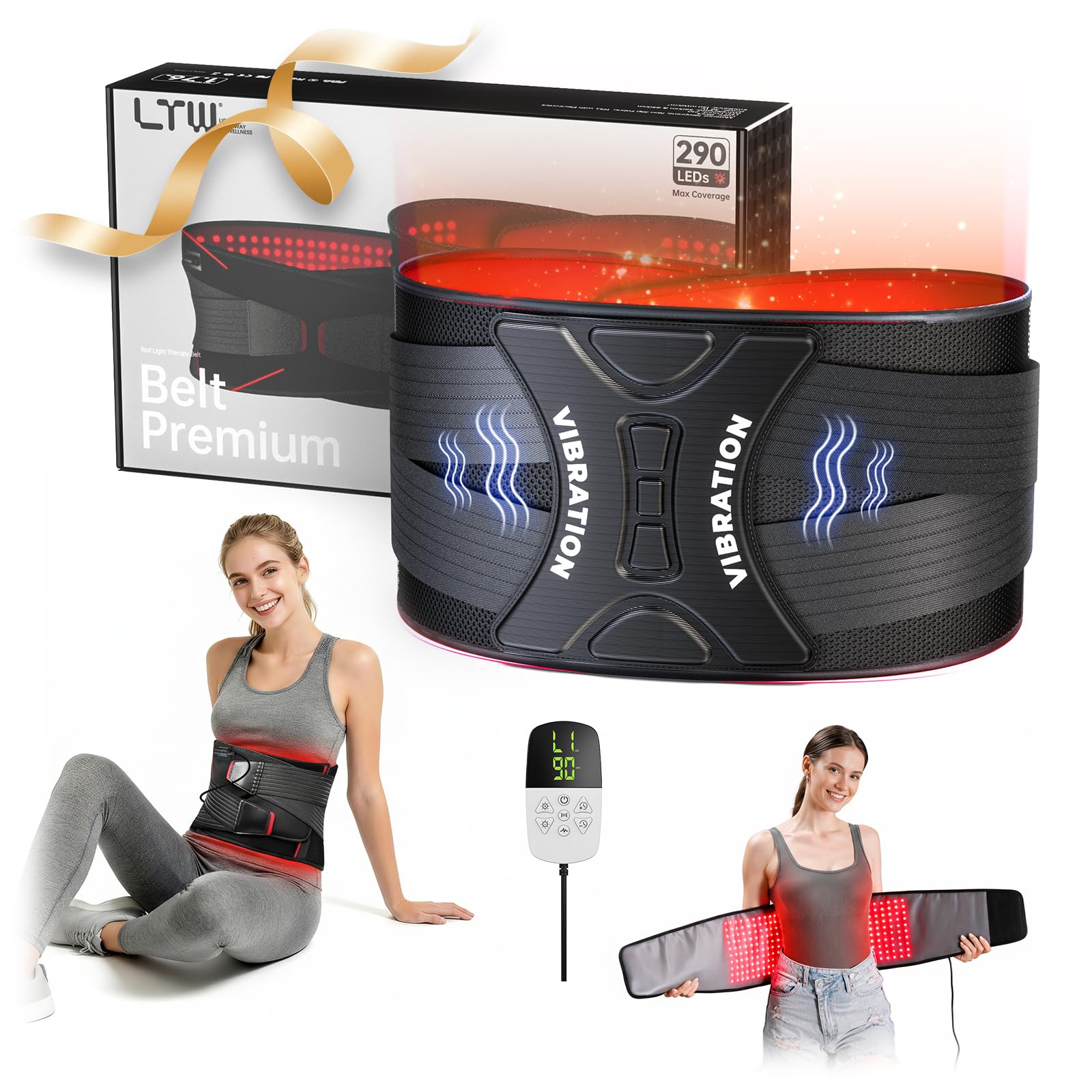 Amazon.com: LTW Upgraded 290 LEDs Red Light Therapy Belt for Pain