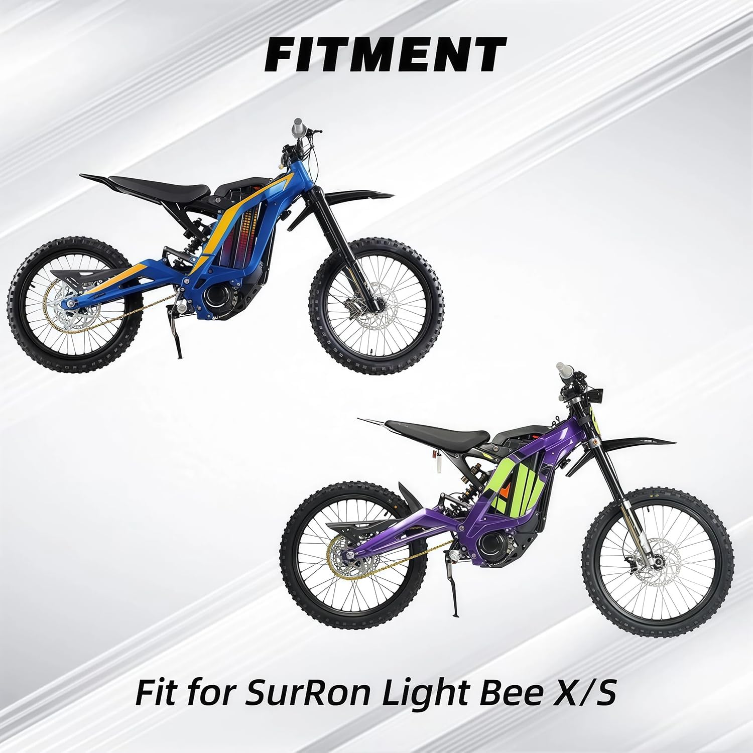 JFG RACING Sur Ron Battery Cover Carbon Fiber Pattern for SurRon Light Bee X/S Electric Dirt Bike