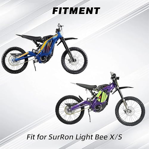 Miniatura 3 de JFG RACING Sur Ron - Cubierta de batería con patrón de fibra de carbono para SurRon Light Bee XS Electric Dirt Bike