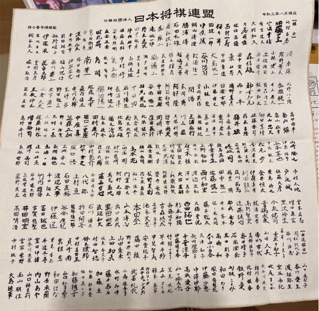 布の将棋盤