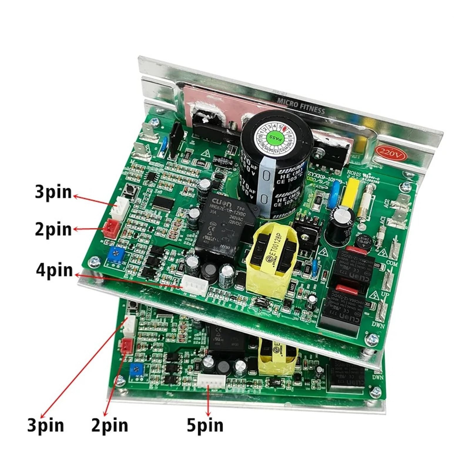 Contrôleur De Moteur De Tapis Roulant PCB-ZYXK9-1012B-V1.1, Carte De Commande PCB-ZYXK9-1012-V1.1, Circuit Imprimé ZYXK9 1012 V1.1(220V,2pin-3pin-4pin)