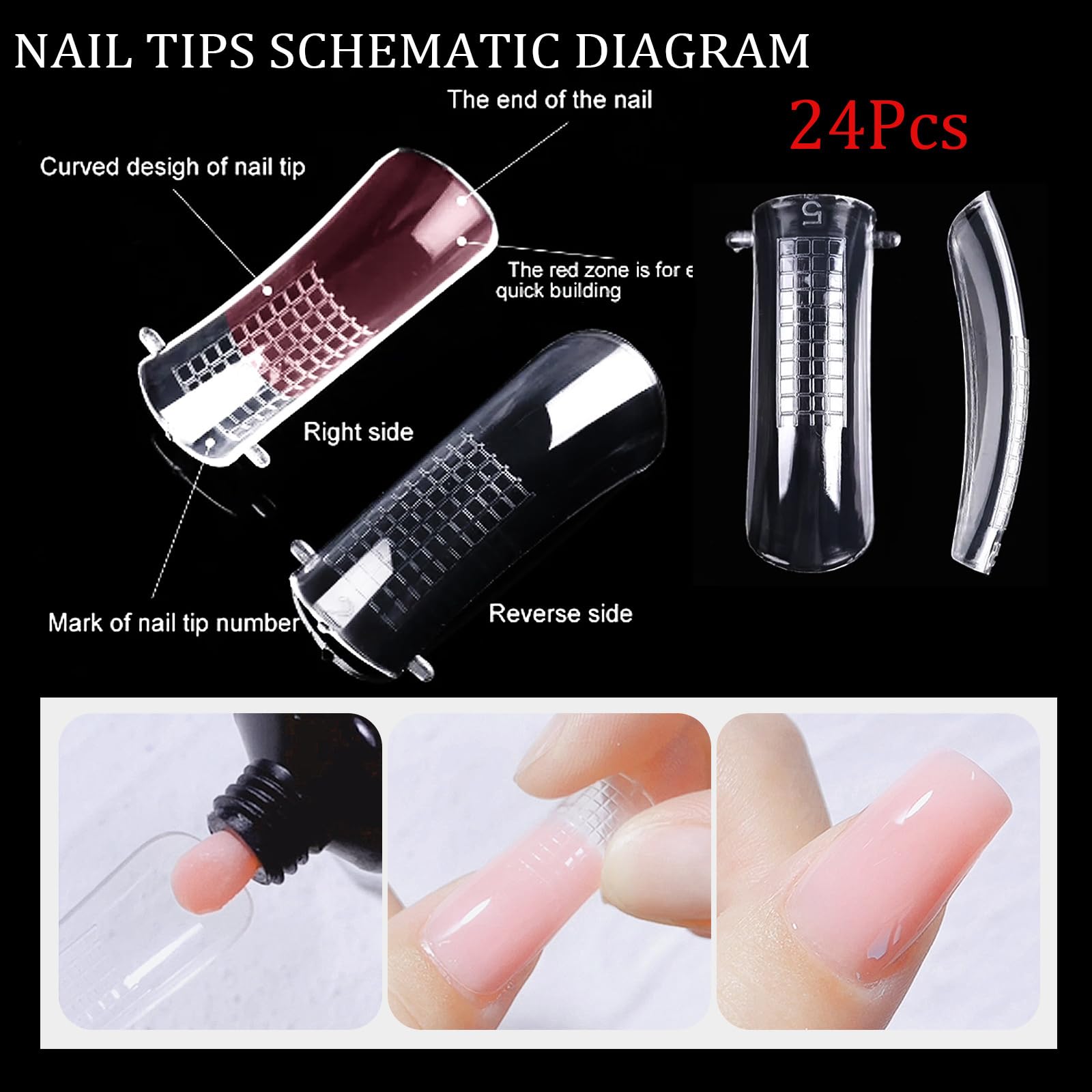 Polygel Nail Kit, Nude Builder Gel Nail Kit Nail Extension Kit Sculpture Gel with Slip Solution Nail Tool Set - Image 3