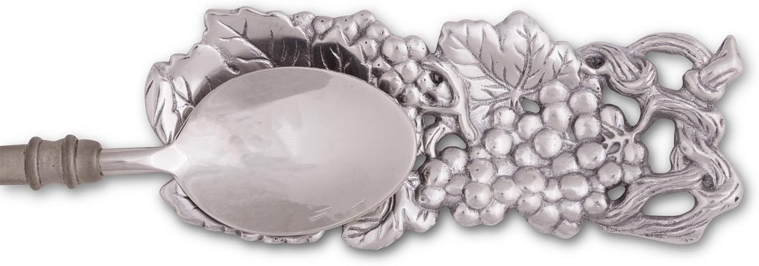Grape Pattern Aluminum Rectangle Spoon Rest