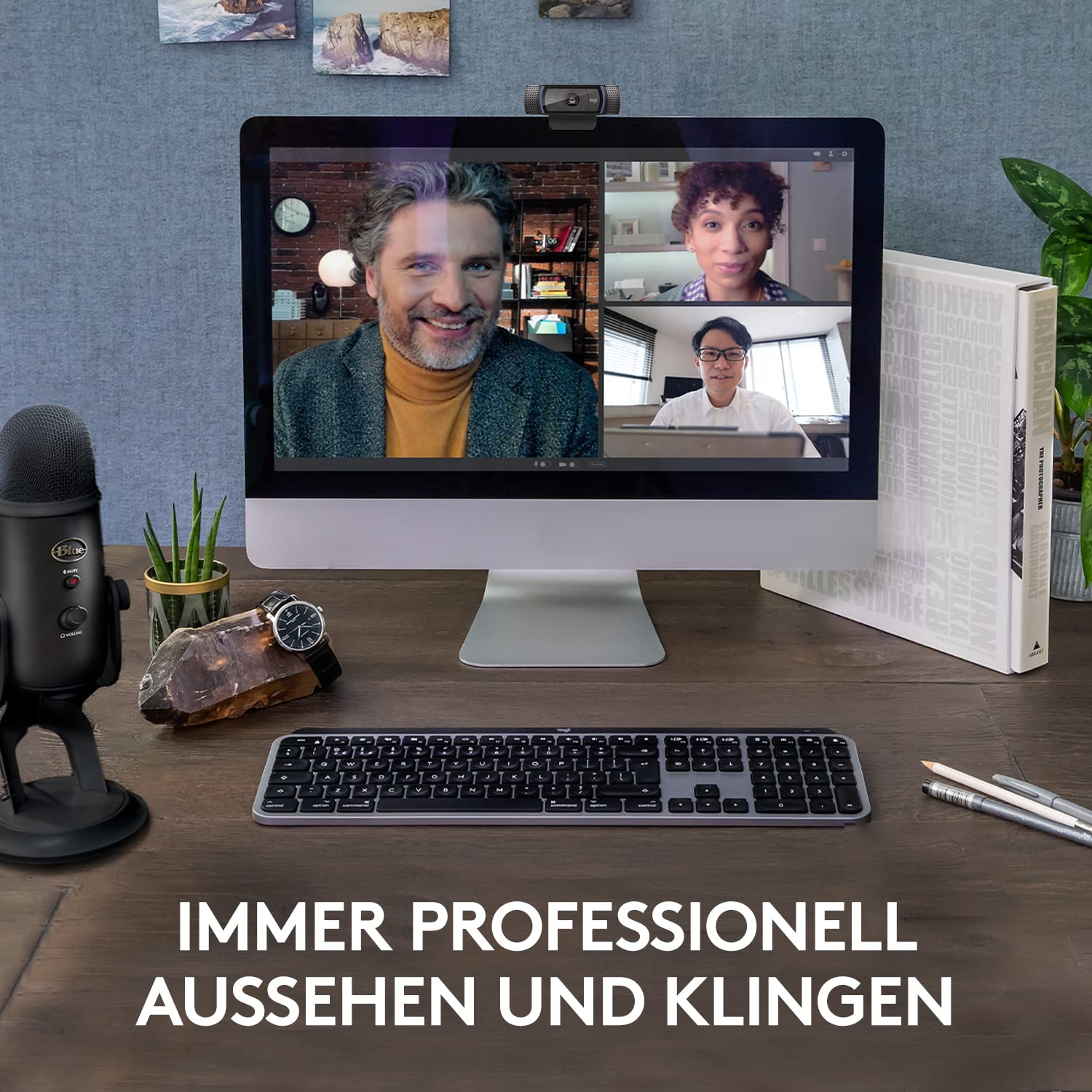 Blue Microphones Yeti und Logitech C920 HD Pro – Webcam-Mikrofon-Set für eine professionelle Präsentation in Bild und Ton für Videokonferenzen, die Arbeit zu Hause, Zoom, PC und Mac