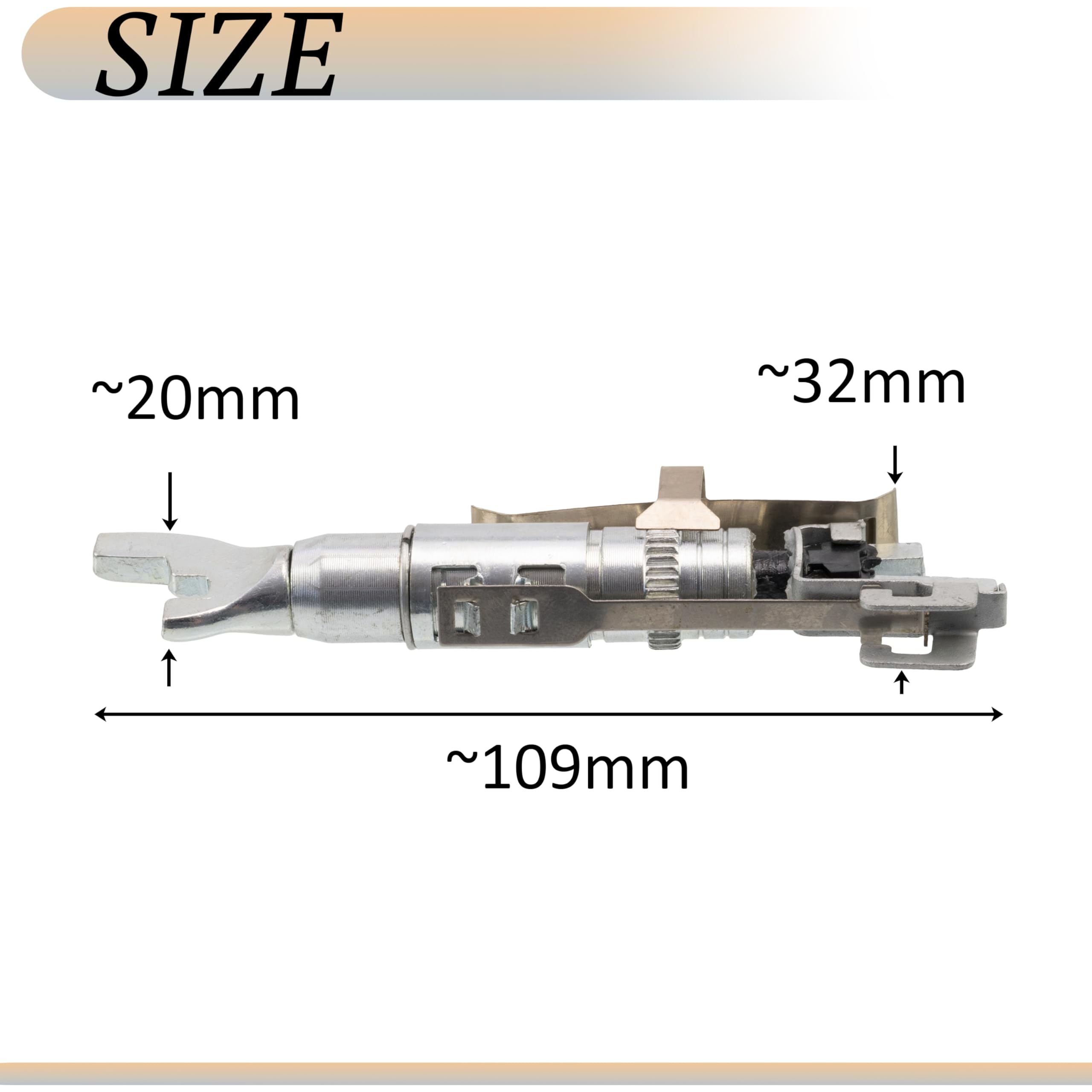 AERZETIX - C73586 - Regolatore, freno a tamburo - lato di montaggio destro e sinistro - compatibile con numeri OE 9948366