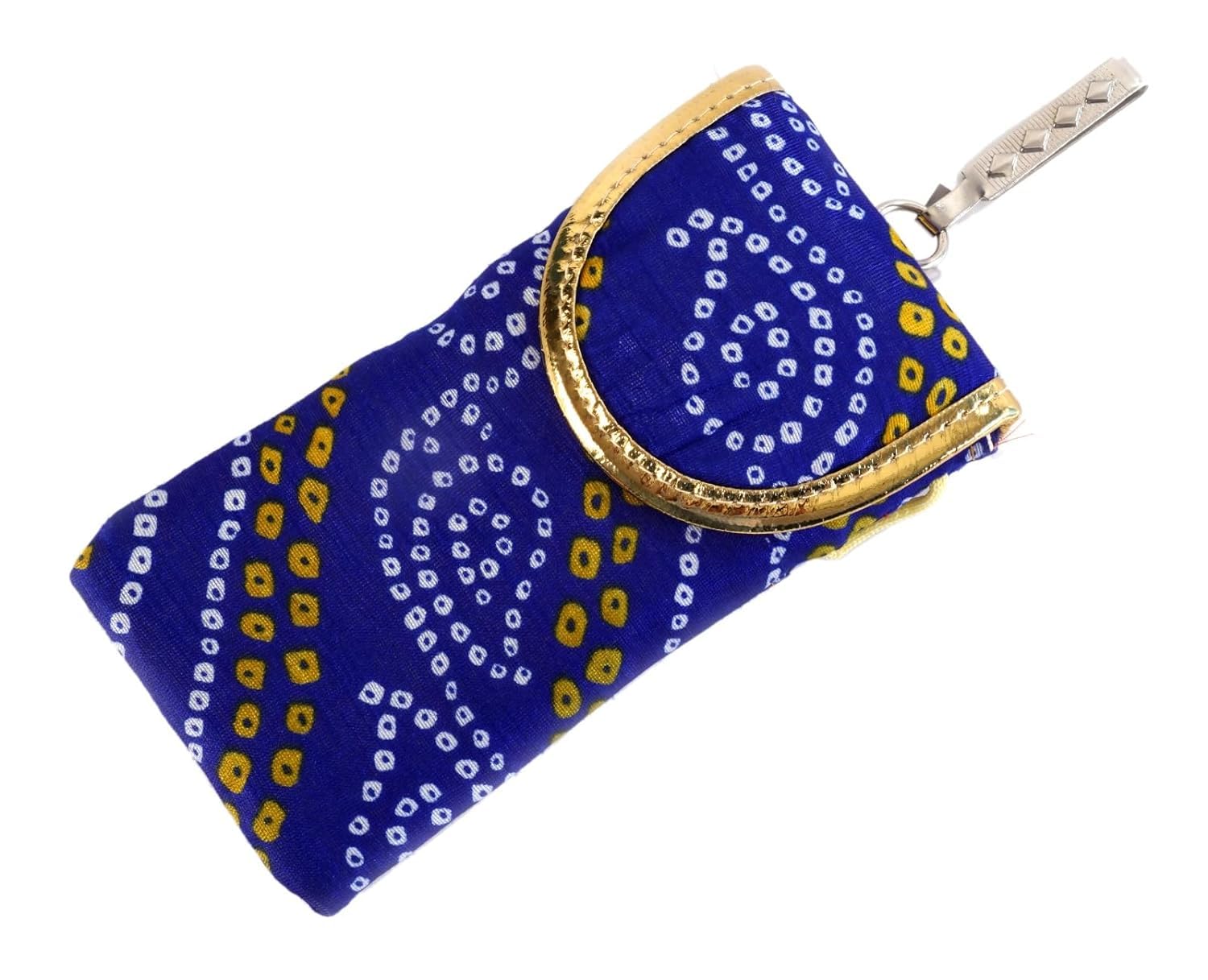 Women's Mobile Pouch Cover Designer Multicolor Handmade Ethnic with Sling and Clip-image-38