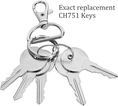 Miniatura 2 de CH751 Llaves aptas para cerradura de compartimento de almacenamiento, llaves de repuesto para casas rodantes, cerraduras de puerta de