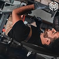 Vista 3 de M-AUTO Enredadera plegable en forma de Z de 2 en 1, silla rodante plegable para auto y asiento, 36" Silla de garaje ajustable con ruedas, capacidad