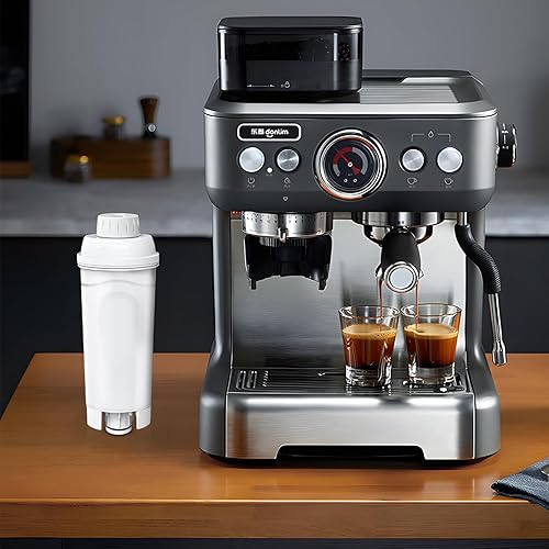 Miniatura 5 de Paquete de 3 filtros de repuesto compatibles con filtro DeLonghi DLSC002, cartuchos de filtro de agua ablandador de carbón activado, compatible con