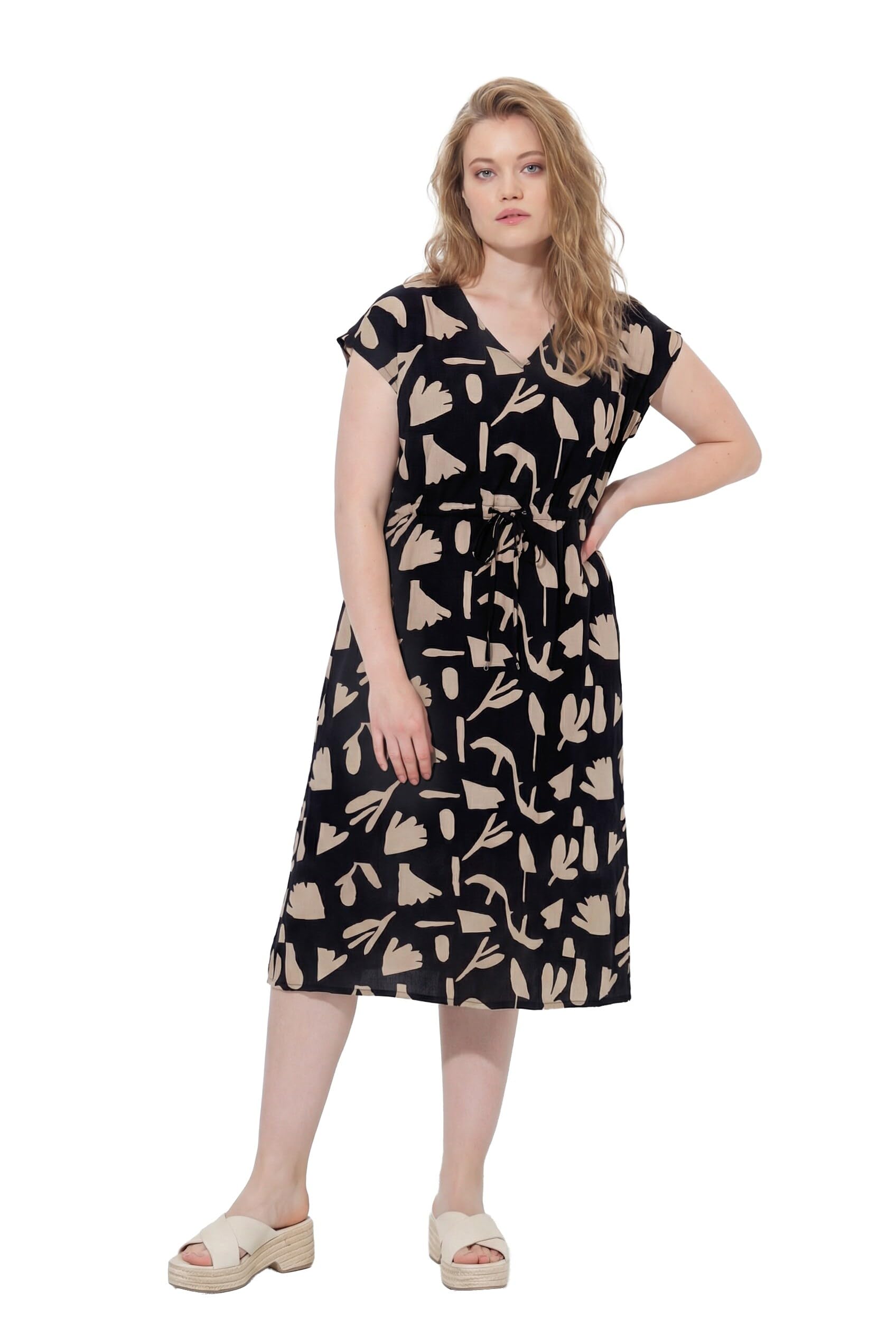 Ulla Popken Damen Midikleid