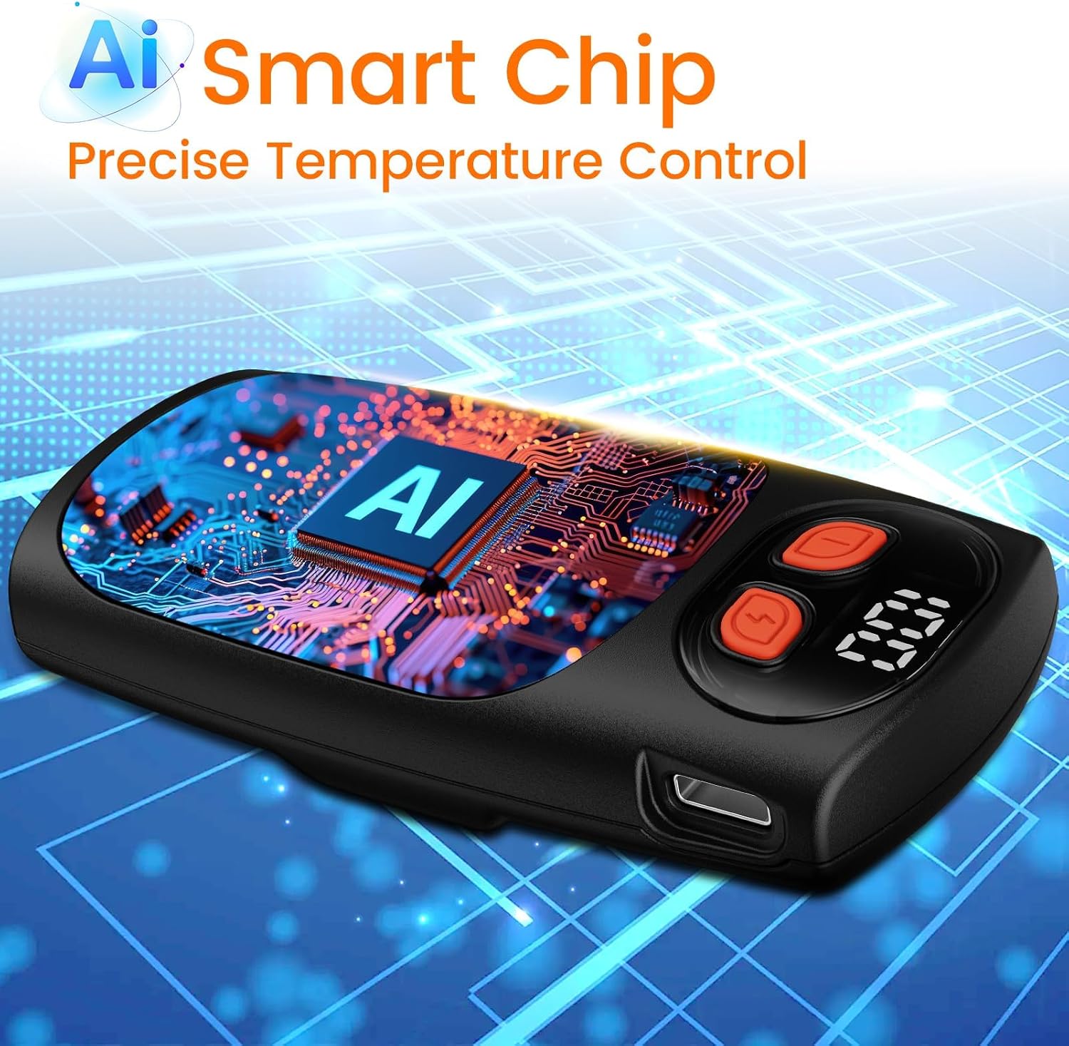 Hand Warmers Rechargeable 2Pack,AI Electric Hand Warmers 20Hrs Long Safe Heat,Max 131℉, with LED Display,Portable Pocket Heater for Skiing,Raynauds, Hunting Essentials,Gifts for Christmas,Men Women