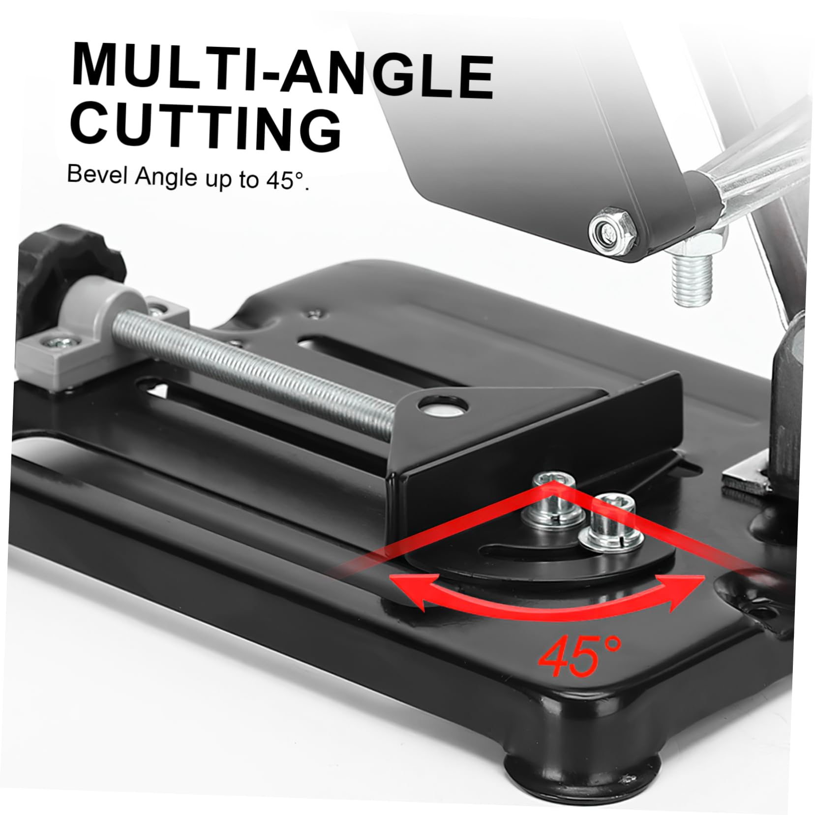 Soporte para Amoladora Angular de Banco Ajustable Negro
