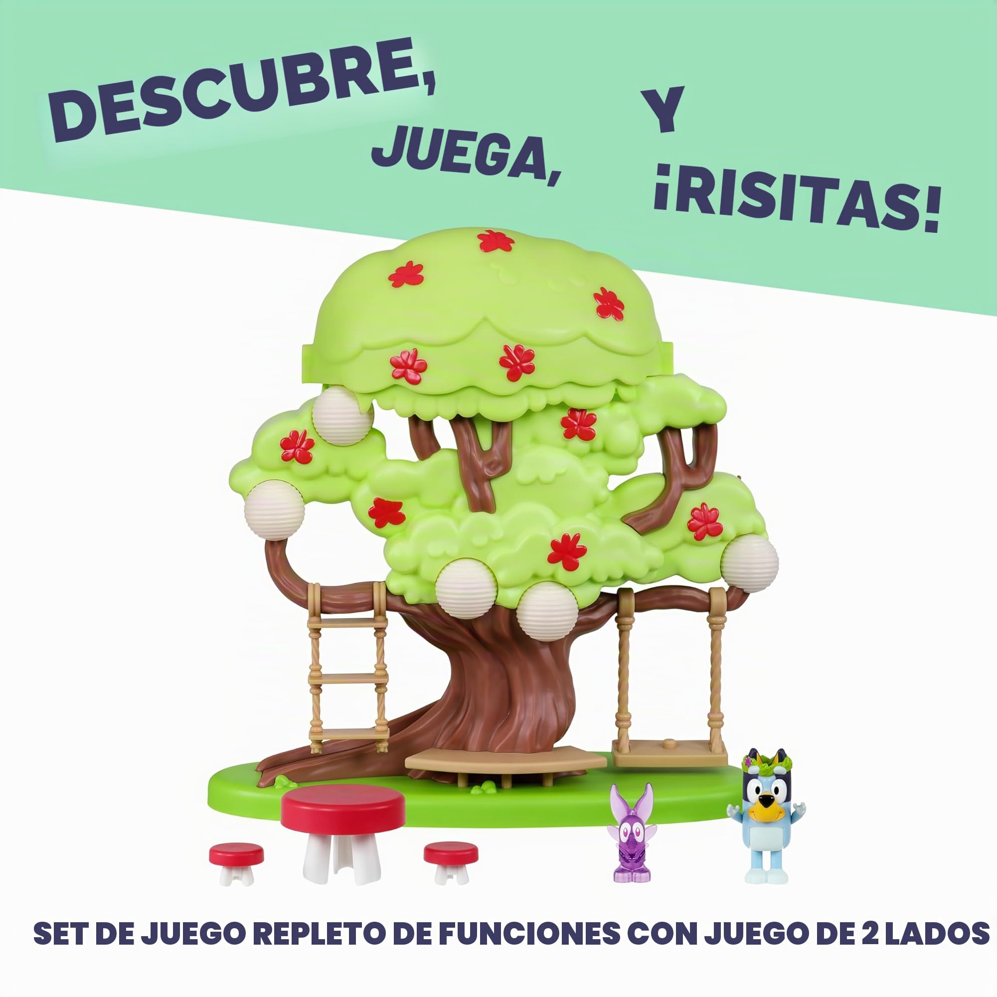 Bluey 17529 Tree Playset, Verde, Mediano