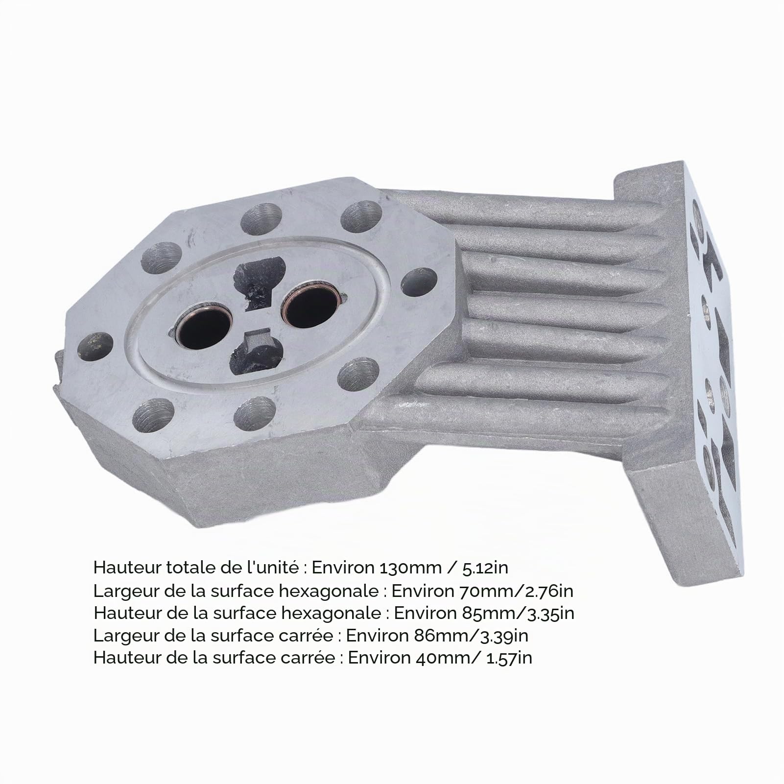 Boîtier de Moulage de Pompe de Fendeuse de Bûches Hydraulique, Support de Remplacement en Aluminium pour Fendeuse de Bois électrique avec Joints, Universel pour Titan, Clarke,