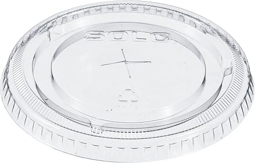 Dart Solo 662TS 12 oz. Clear Plastic Lid with Straw Slot 1000 / Case