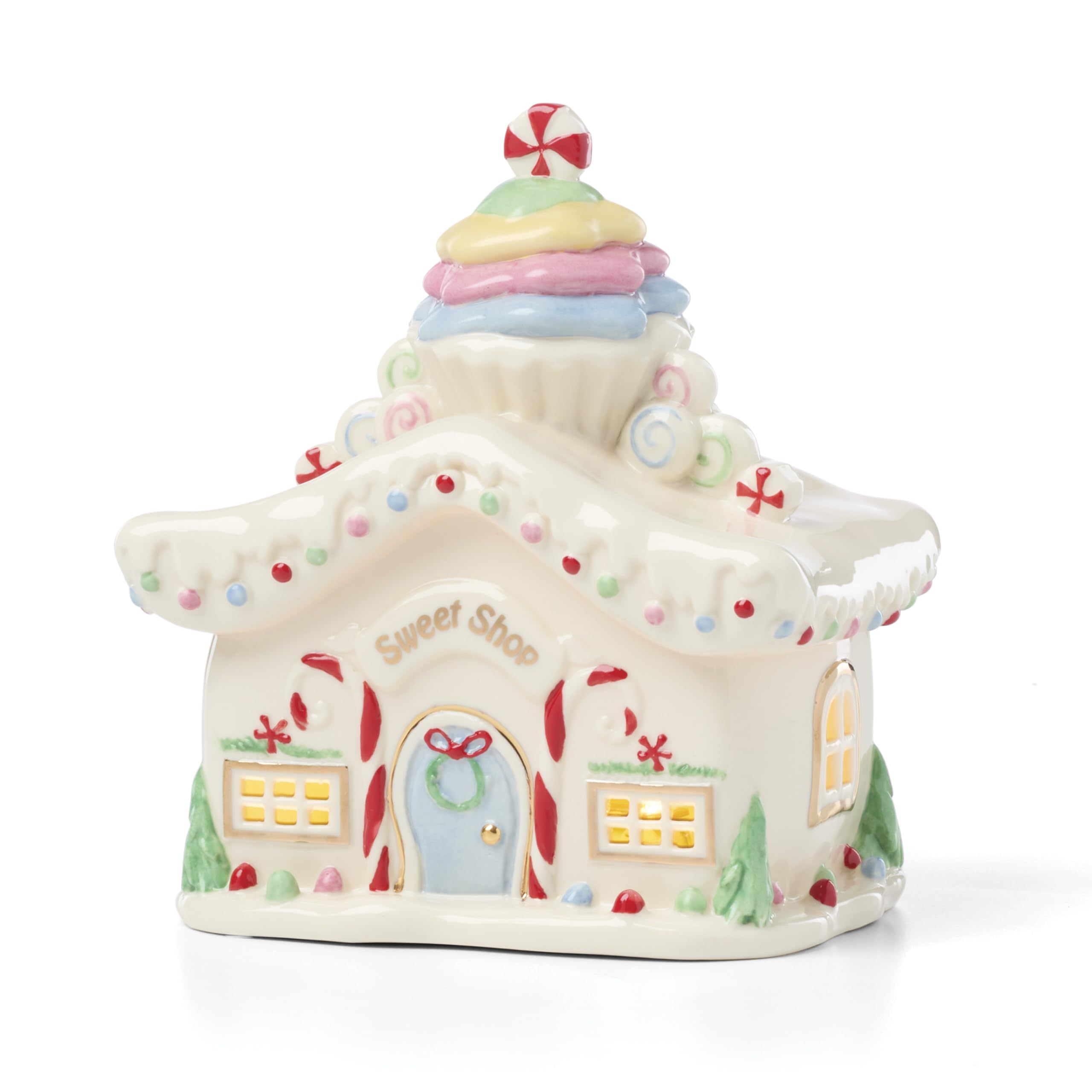 Amazon.com: Lenox 897730 Who-Ville Sweet Shop Light-Up Figurine
