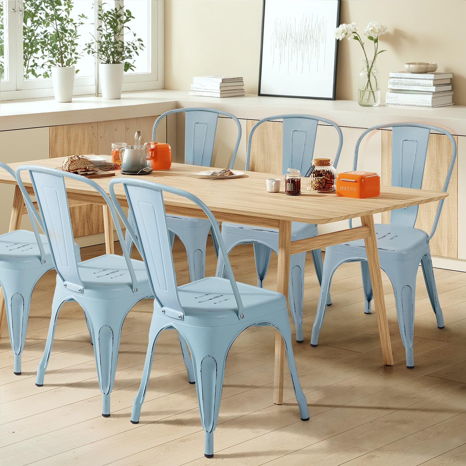 ⅰ. dining chair set ISP6851S-WHI-ORA-1.jpg