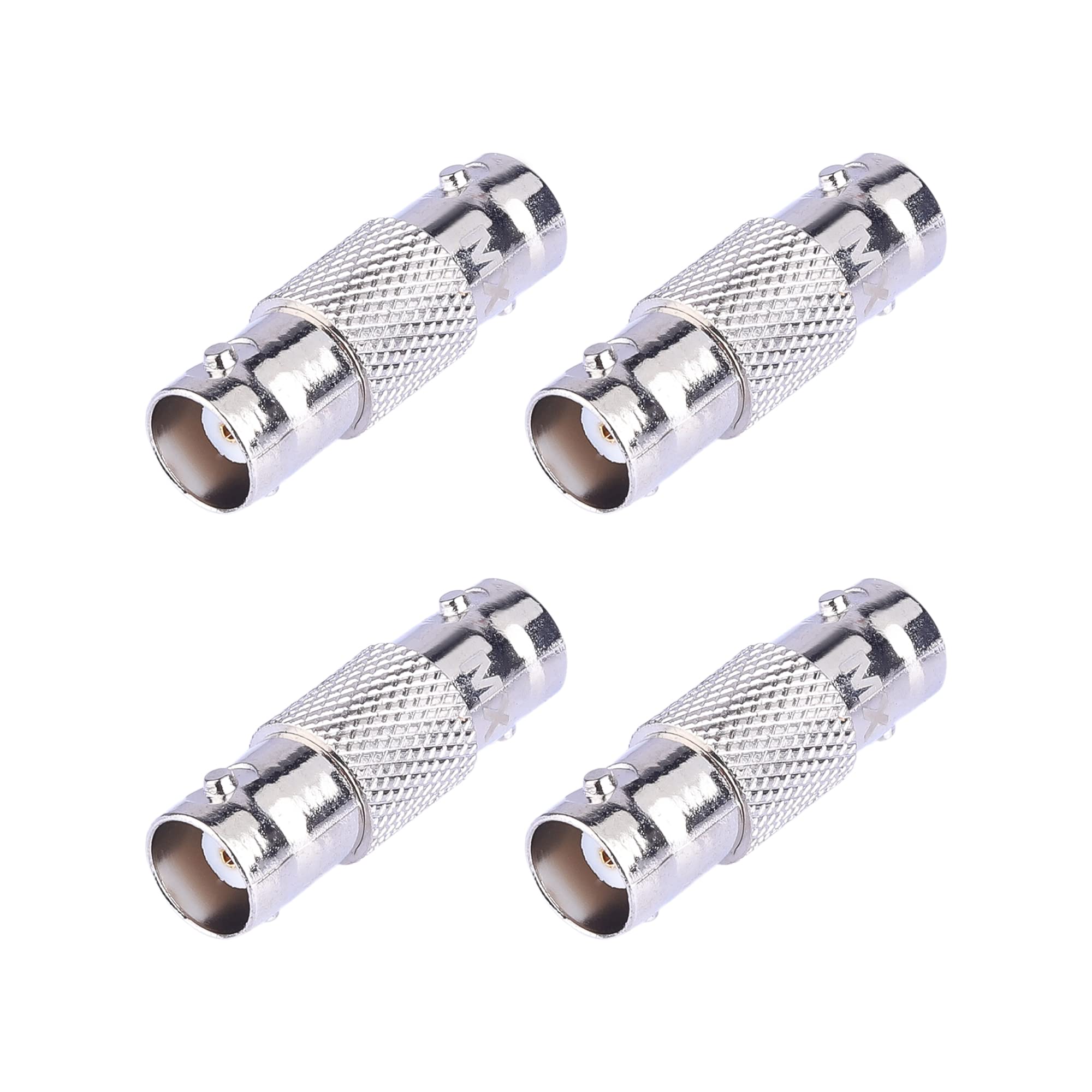 MX BNC Connector with Fully Metal & Copper Plated having Golden Plated Pin RG58 Coaxial Cable Connectors (BNC Connector, BNC Female to Female Connector, Pack of 4)-image-12