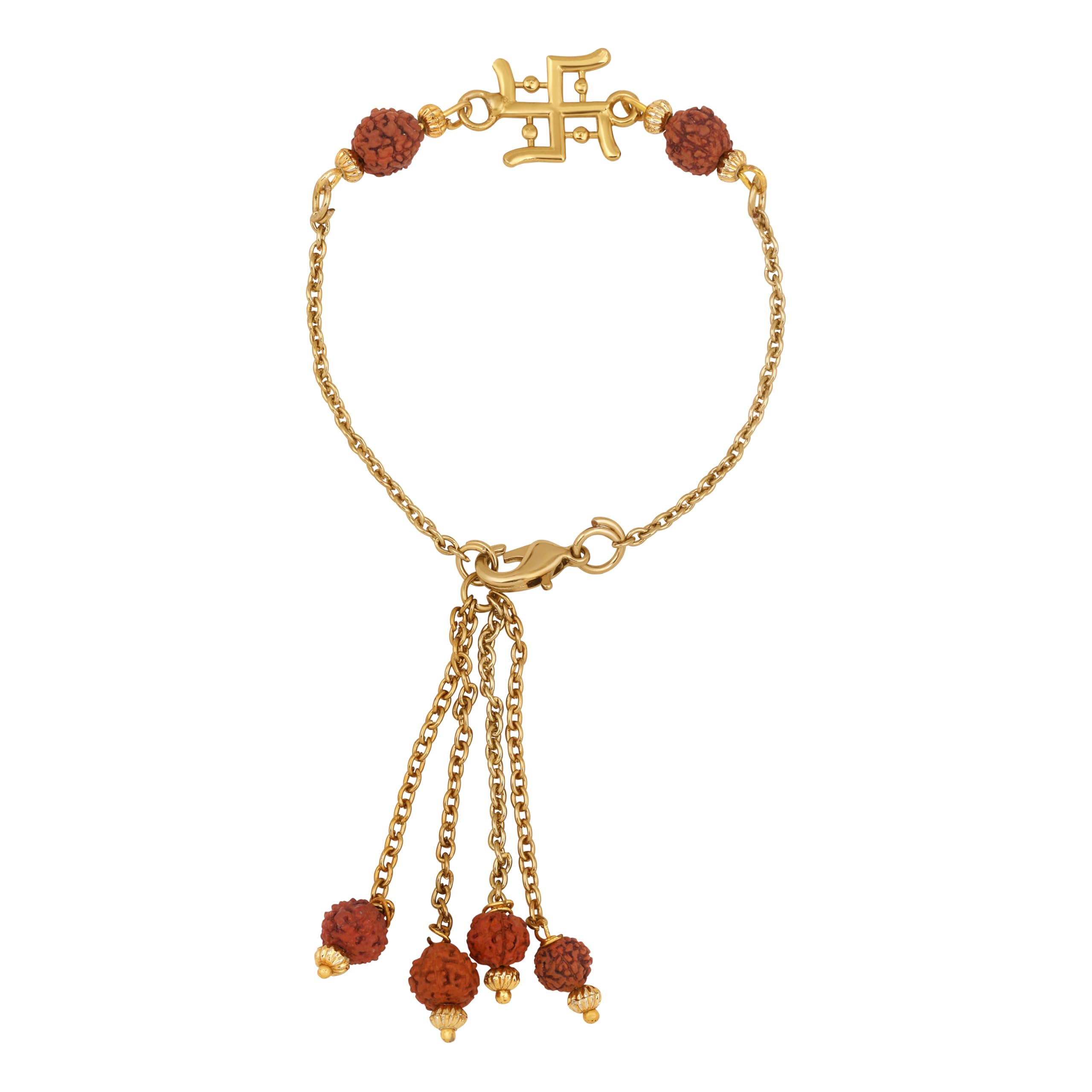 Mahi Gold Plated Swastik and Rudraksha Lumba Rakhi for Bhabhi (RAL1100811G) (B0D791JWY3) Amazon Price History, Amazon Price Tracker