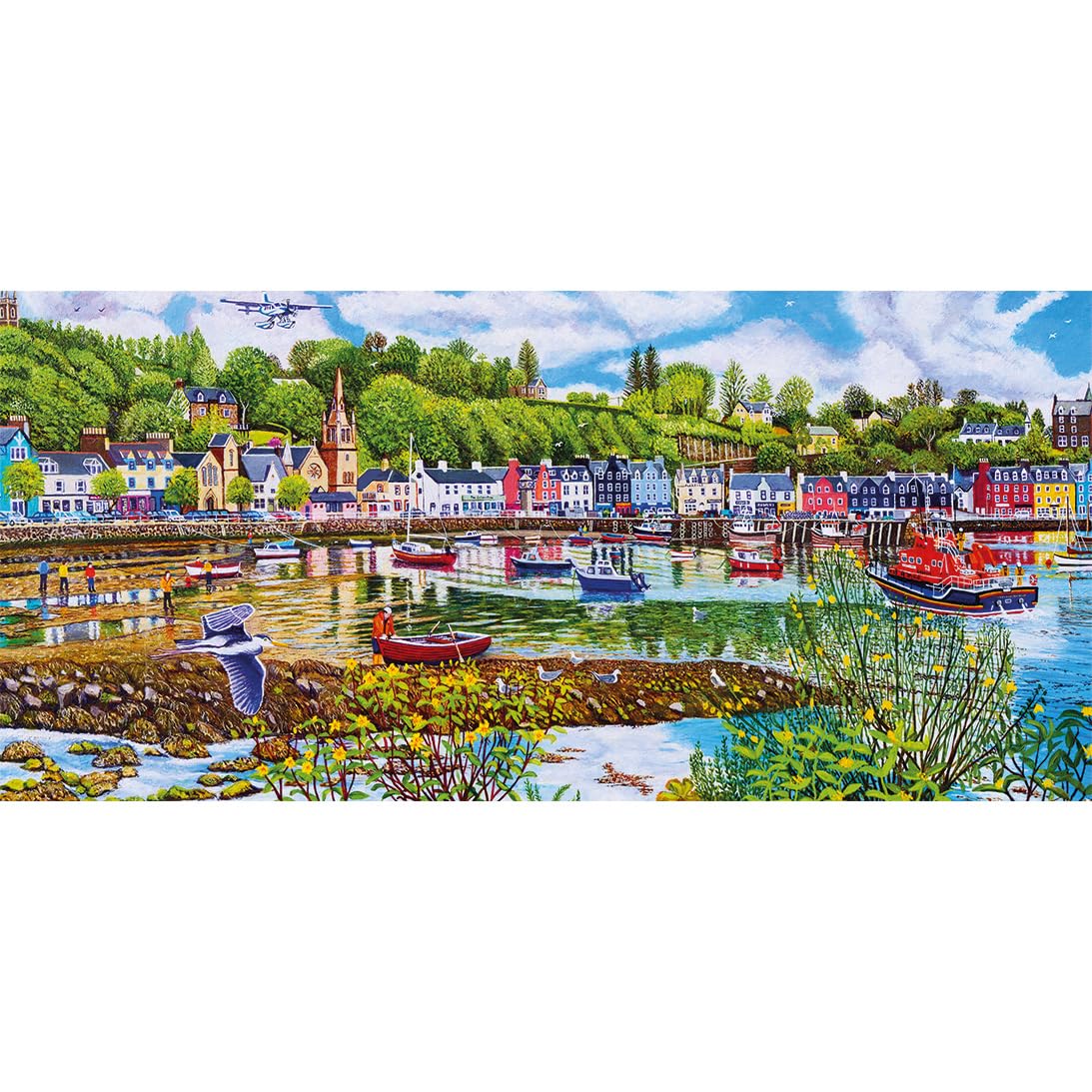 Gibsons Low Tide at Tobermory 636 Piece Jigsaw Puzzle for Adults Teens, 68 cm x 32 cm - Image 3