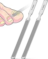 Vista 8 de FVION 2 limas de uñas largas de metal para uñas gruesas, lima de uñas de acero inoxidable, limas de uñas duraderas y eficientes para uñas naturales