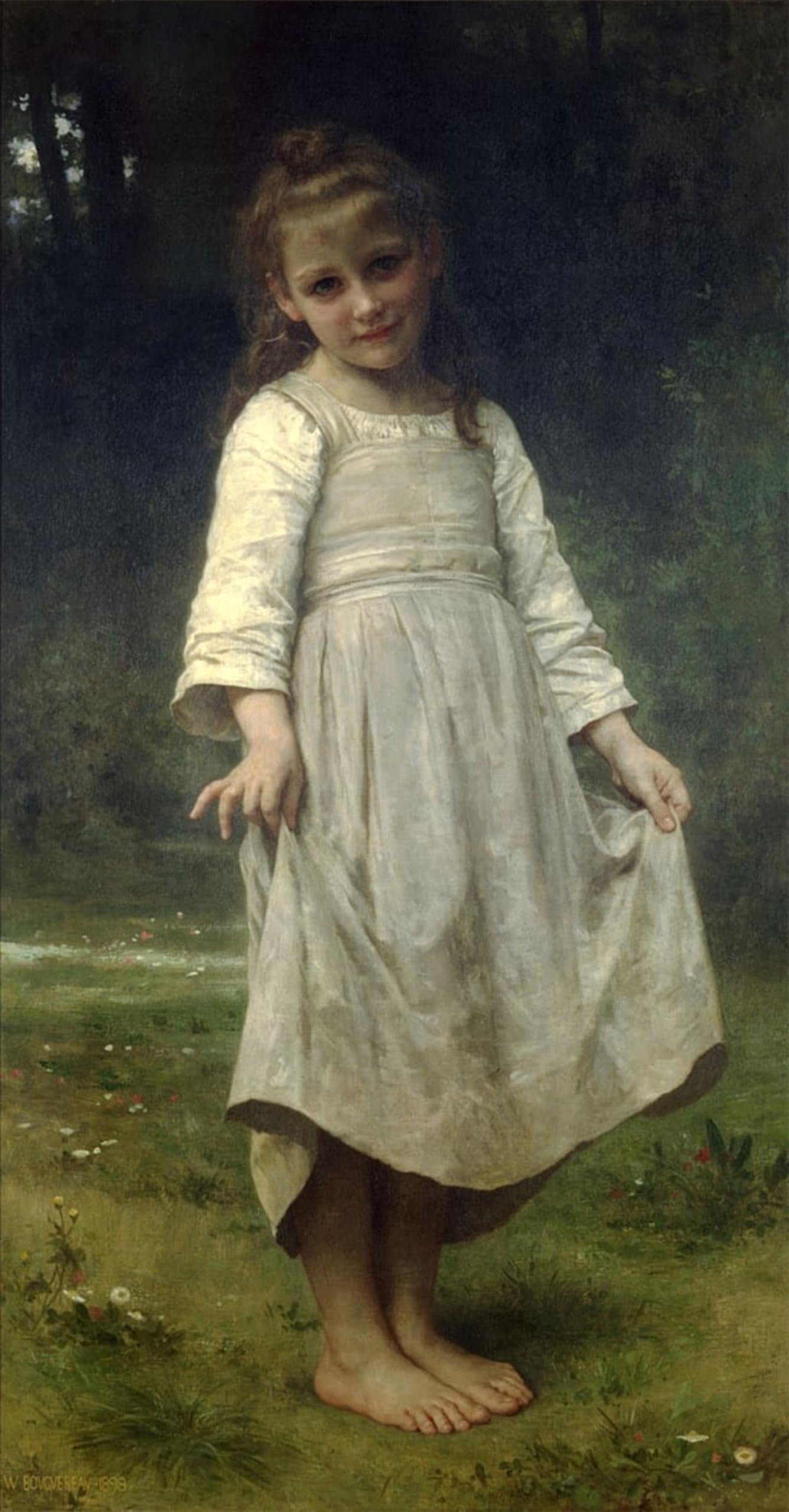 Posteriik No Frame Famous Animal Posters Vintage Picture Portrait Of Miss Elizabeth Gardner By William Adolphe Bouguereau Modern Wall Decor For Home Decor 60X90cm