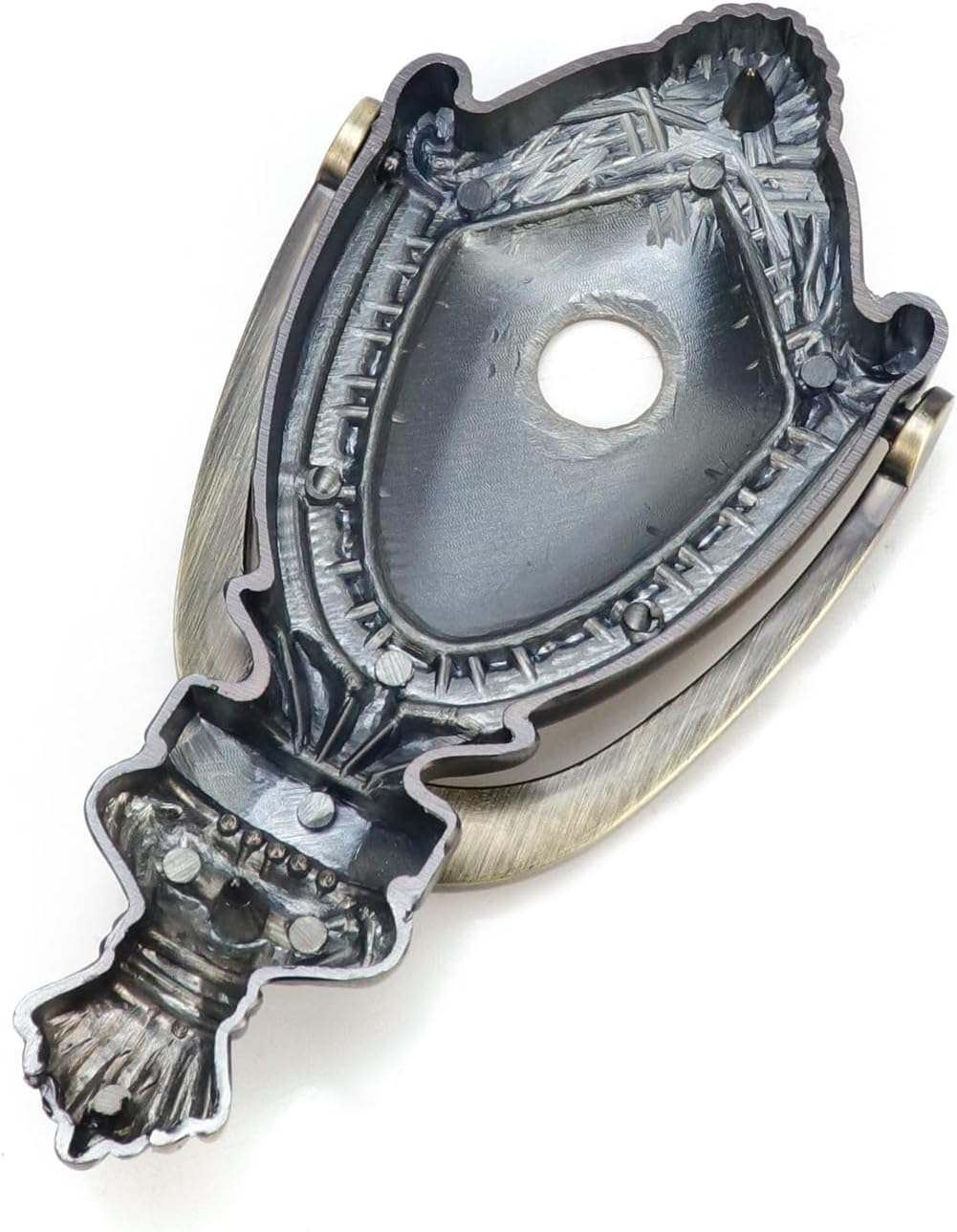 Woogim 1PC Bronze Door Knocker Zinc Alloy Vintage Door Knocker Door and Gate Knocker Handle Pull