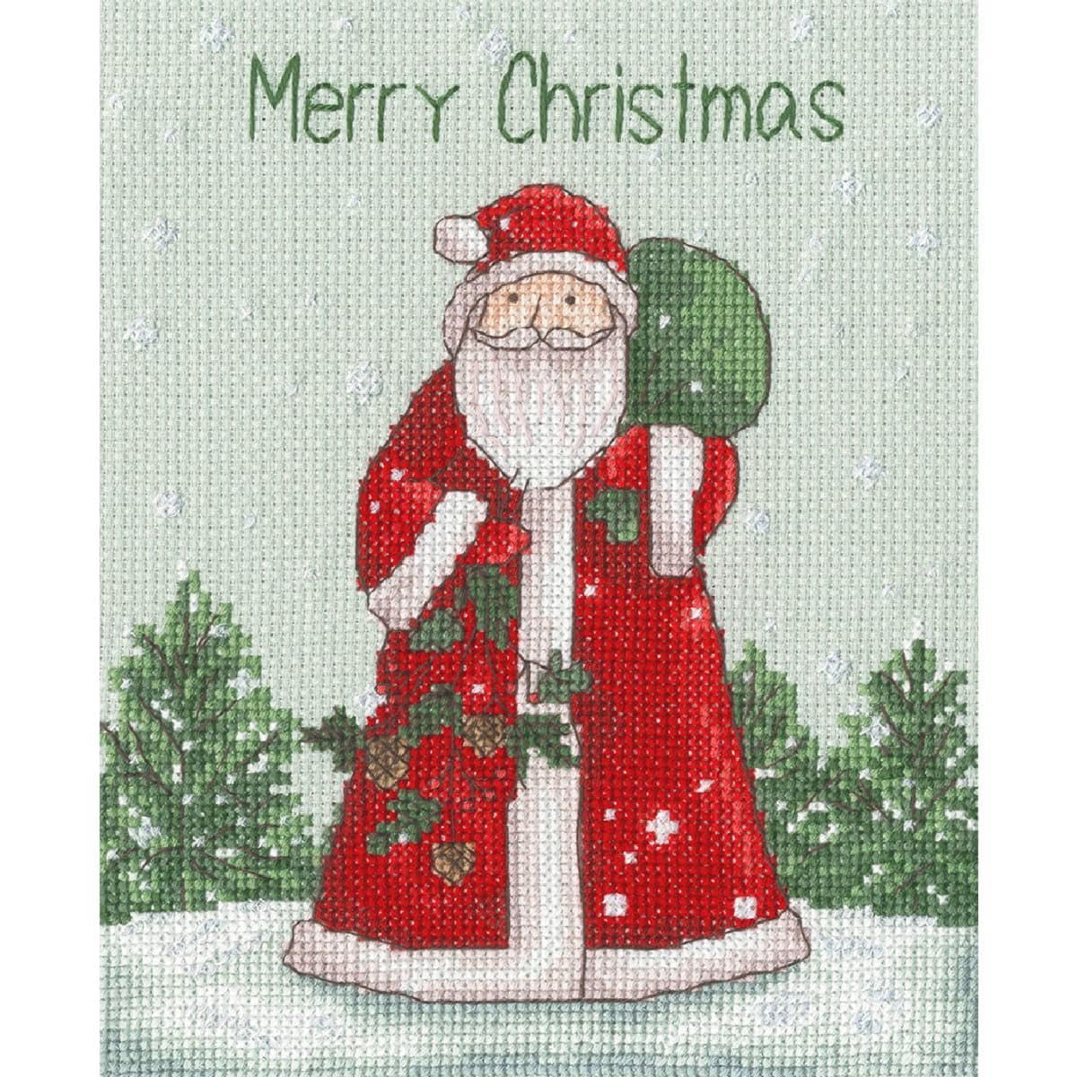 Ol' St Nick Cross Stitch Kit - Bothy Threads