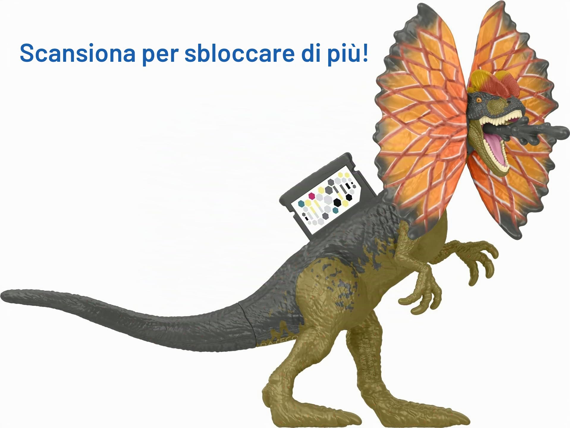 Jurassic World Dominion Claire e Dilophosaurus - Confezione con 2 action figure e accessori, set regalo giocattolo e collezione