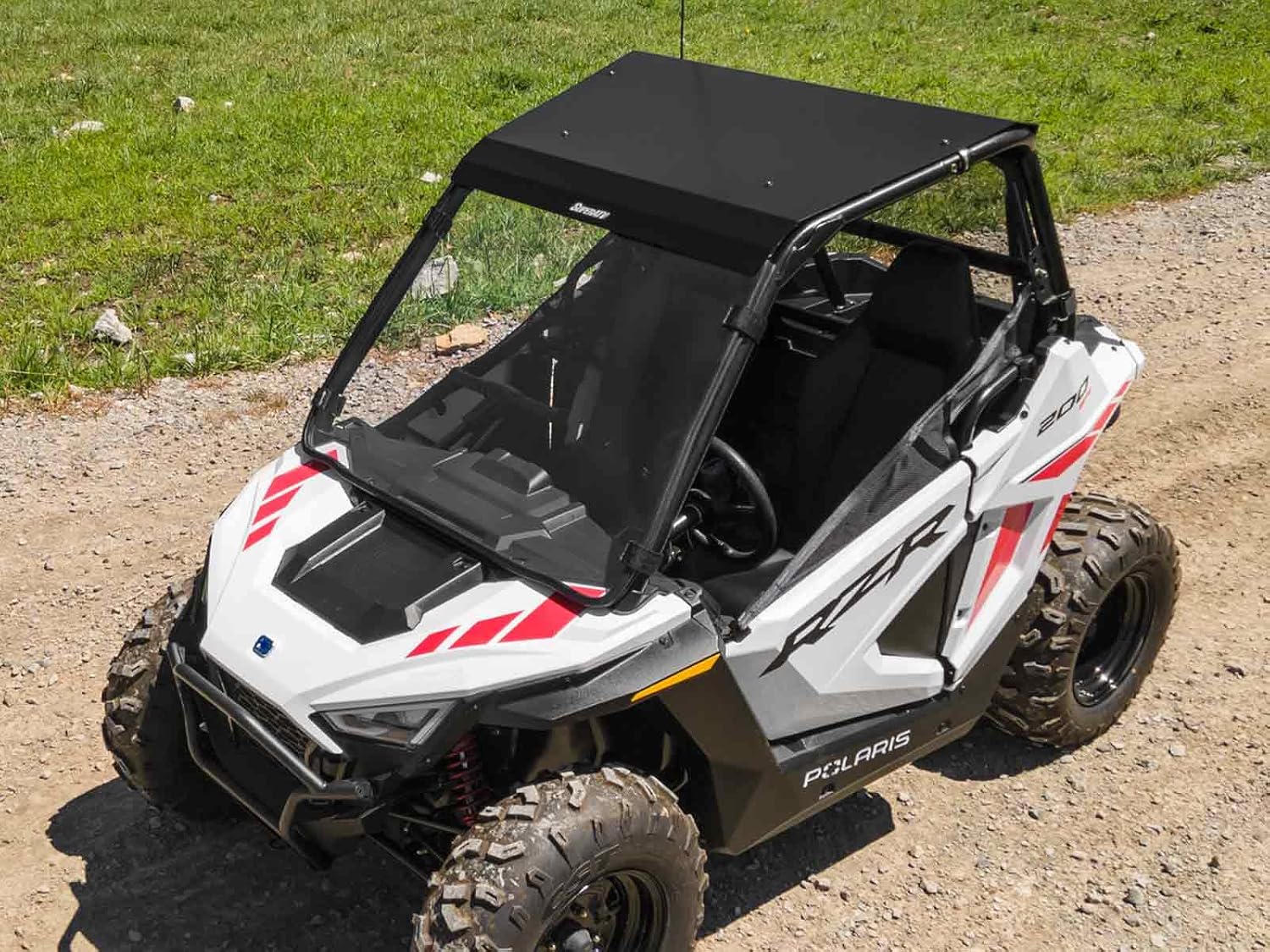 SuperATV Aluminum Roof for 2022+ Polaris RZR 200 | Sealed Edges Prevent Leaking | Snug, Rattle-Free Fit | Made of 2mm Aluminum | UV-Resistant Power Coat Finish | RZR Roof USA Made