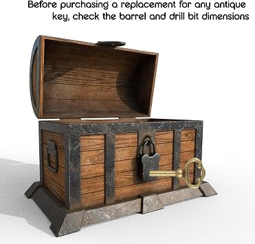 2 Pcs Skeleton Key, Retro Hollow Barrel Skeleton Keys