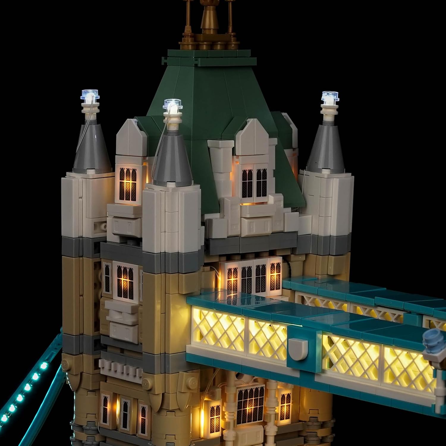 Upgraded Led Light Kit Compatible with LEGO Architecture Tower Bridge Building Set, RC Version Compatible with LEGO 21067, Best Gifts for Travel Lovers (Model Not Included)