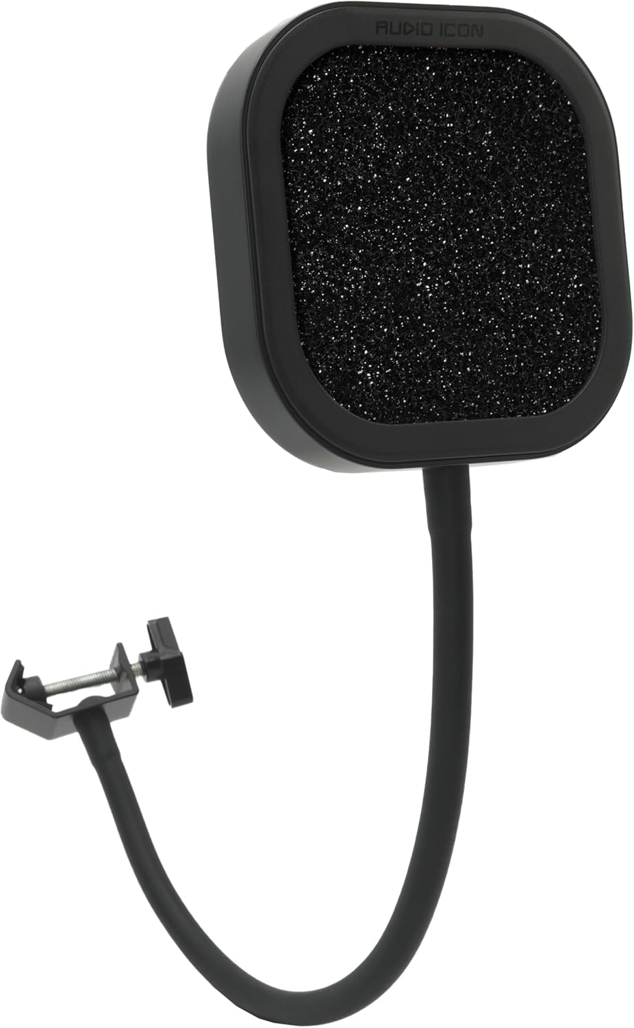 Flex Pro Replaceable Microphone Pop Shield Filter for Recording with Heavy Duty Flexible Goose Neck by Audio Icon (Acoustic Foam Pop Filter)