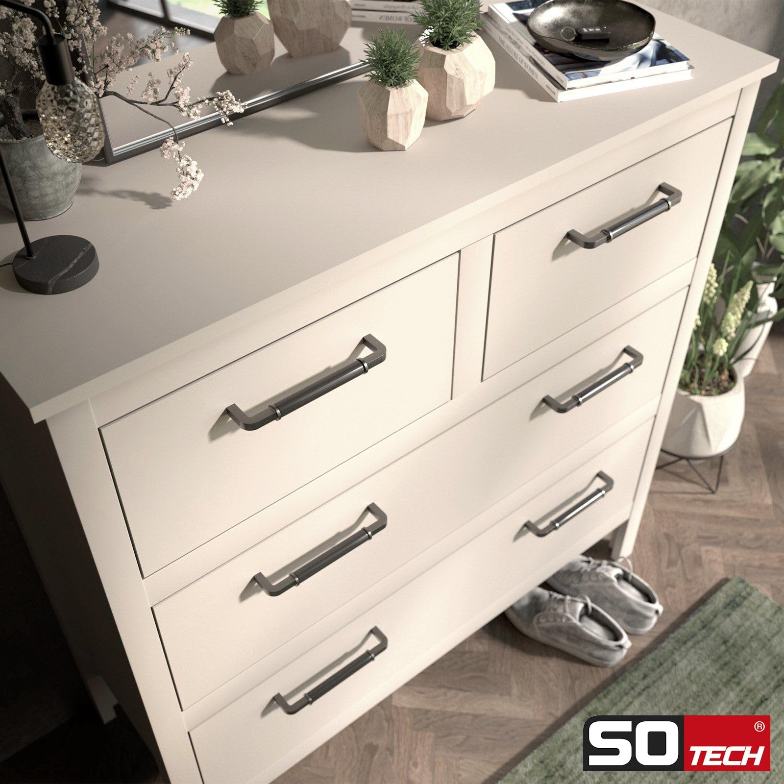 SOTECH 20 tiradores para muebles de porcelana AXIS BA 160 mm