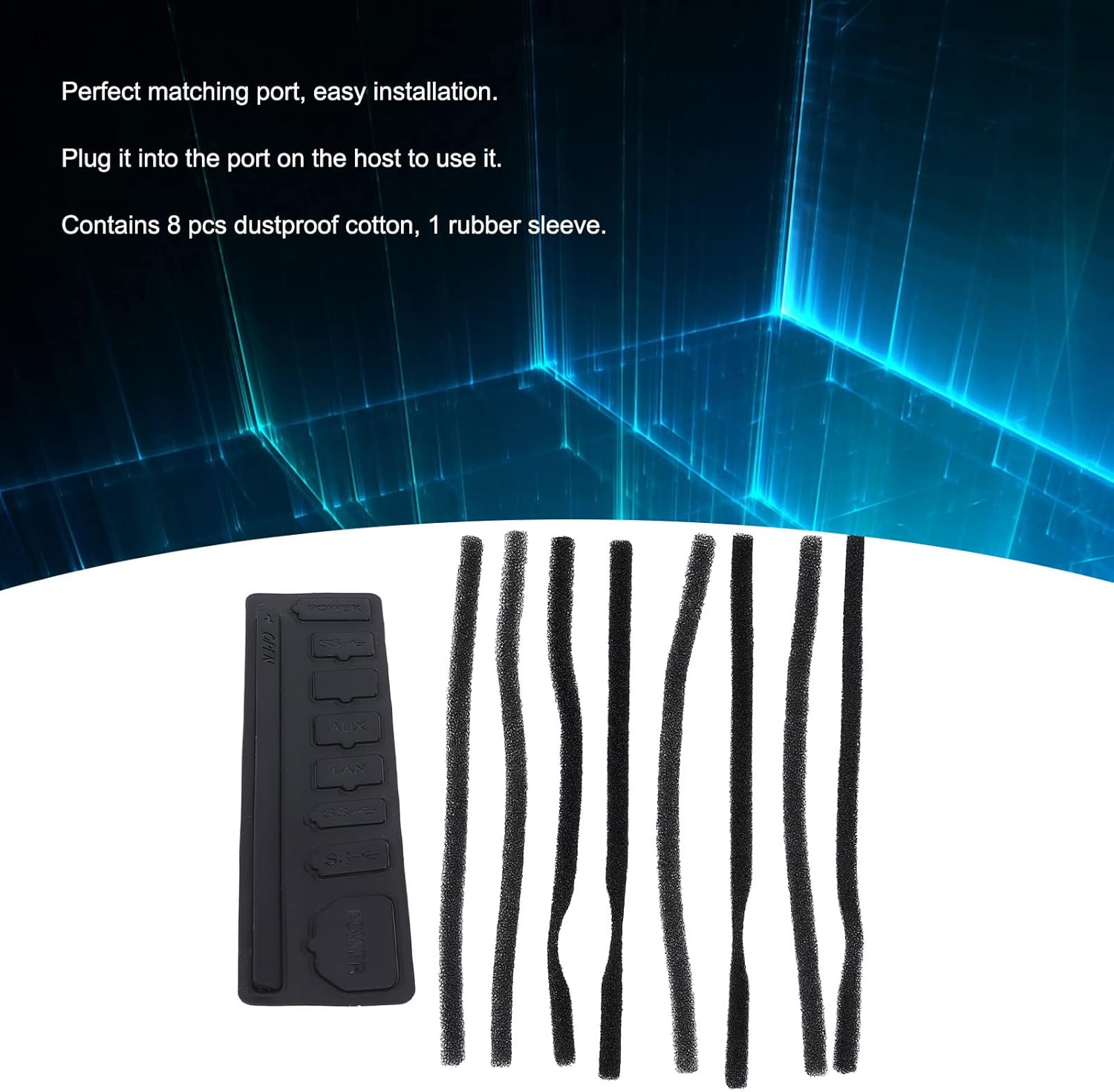 Dustproof Pack Kits for PS4 Pro, Host Dust Prevention Cover Anti-Dust Net Set Mesh Plug Pack Kits for PS4 Pro