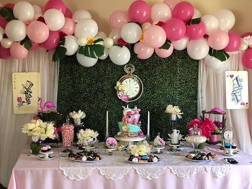 Miniatura 4 de KADBANER Globos de látex de 12 pulgadas de color blanco rosa claro, paquete de 100 globos de látex de 12 pulgadas