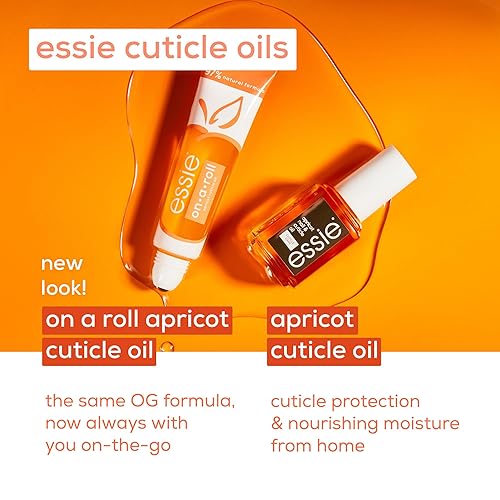 Miniatura 5 de essie Nail Care Apricot Cuticle Oil and Nail Treatment - Aceite de cutícula de albaricoque para cutícula y tratamiento de uñas, en rolón, vegano,
