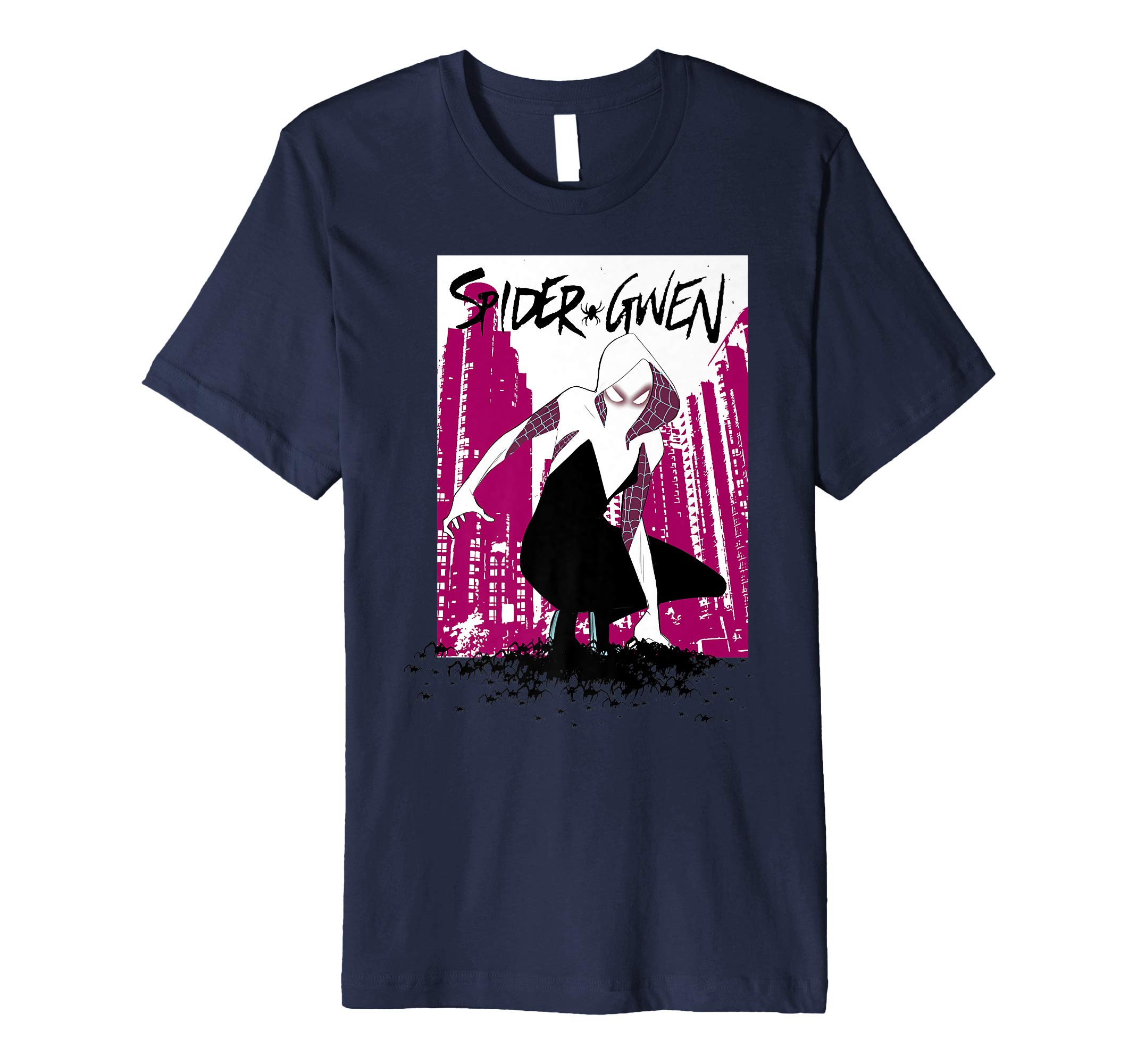 MarvelSpider-Gwen Pink City Graphic T-Shirt
