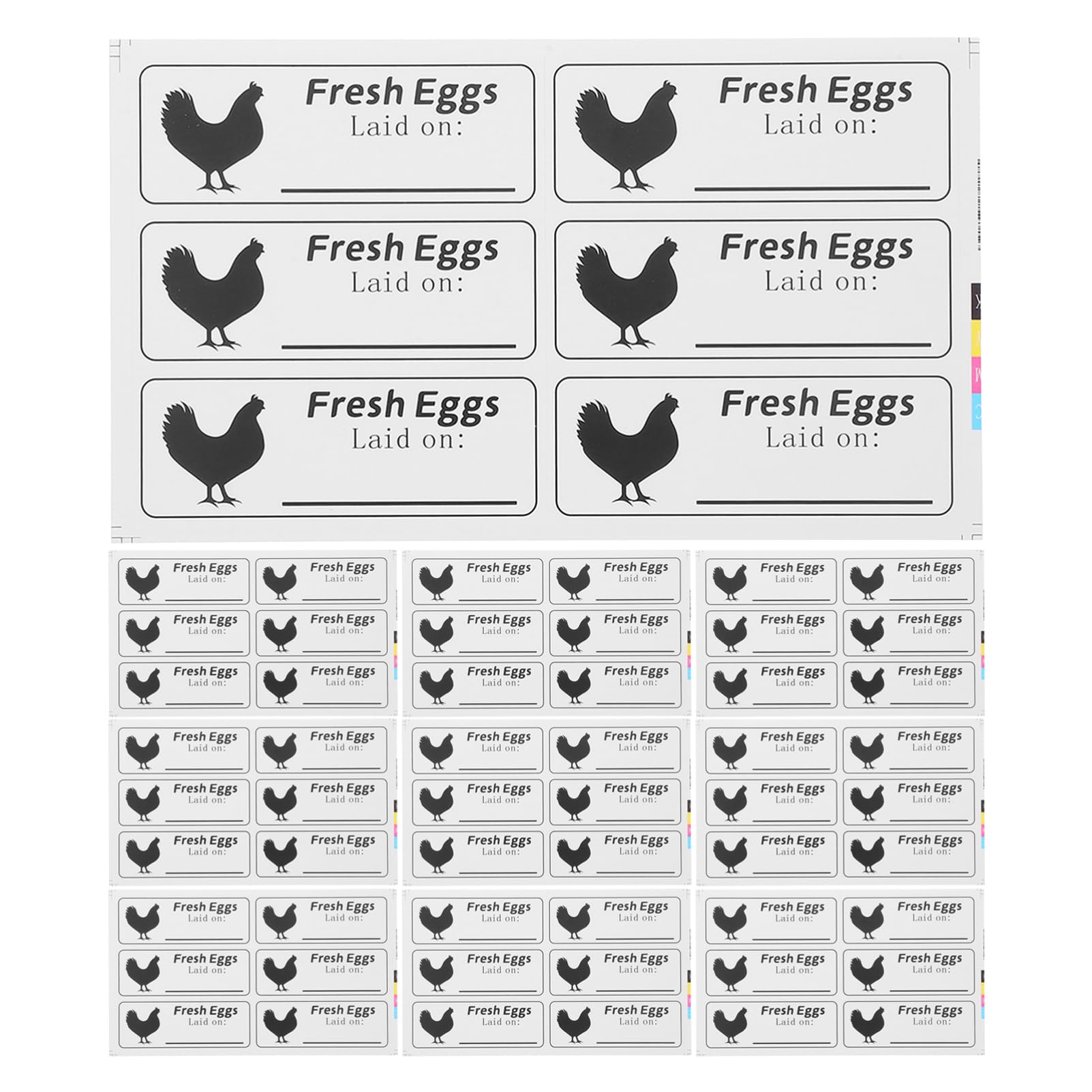 Operitacx 40sheets Date Stickers for Farm Use Self-Adhesive Easy to Apply Secure Adhesion Convenient Date Stamping