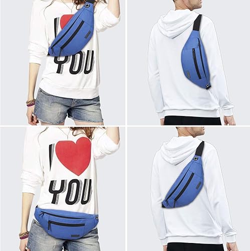 Miniatura 361 de MAXTOP - Cangurera cruzada grande con 4 bolsillos con cremallera, ideal para eventos deportivos, festivales, entrenamiento, viajes, correr y uso