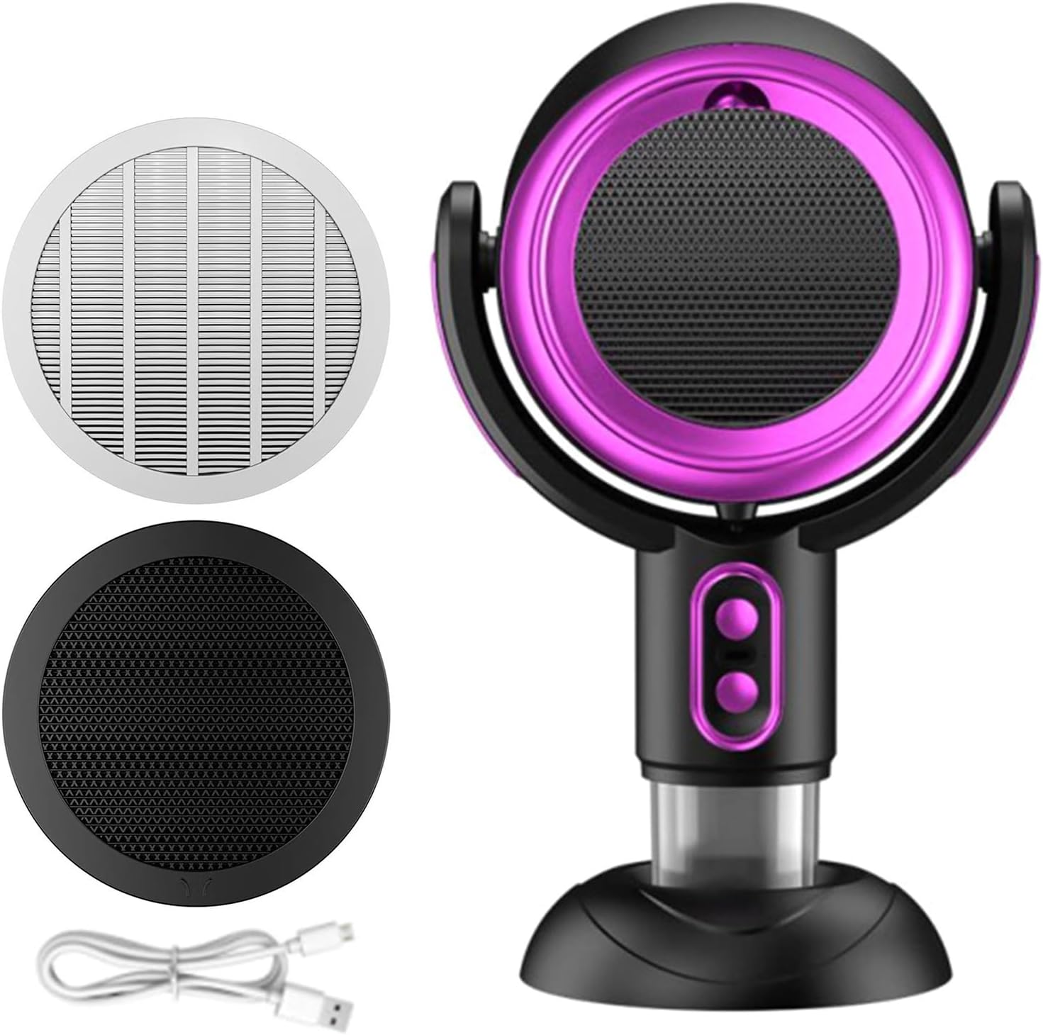 Rechargeable Ranges Hood Soot Fan Space Saving with Adjustable Gears Soot Purifying Fan ABS Texture for Cooking Use Desktop Kitchen Hood