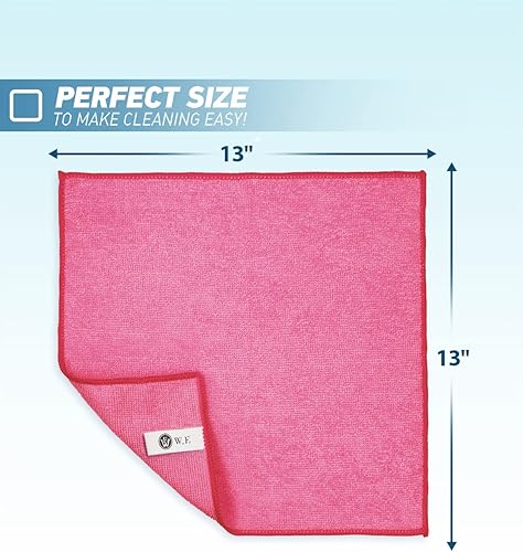 Miniatura 2 de Paño de limpieza de microfibra, 50 piezas (13 x 13 pulgadas), trapos ultra suaves y altamente absorbentes, reutilizables y sin pelusas, para